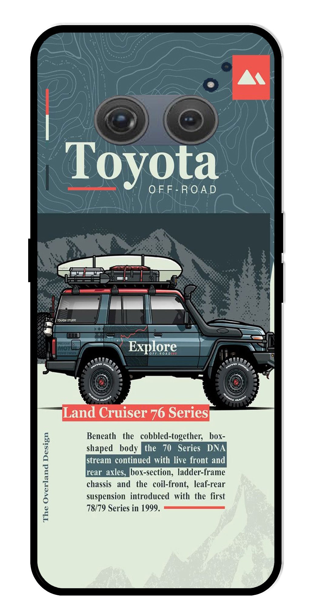 Land Cruiser Metal Mobile Case for Redmi 10 Prime Land Cruiser Metal Mobile Case for Redmi 10 Prime (Design No -78)