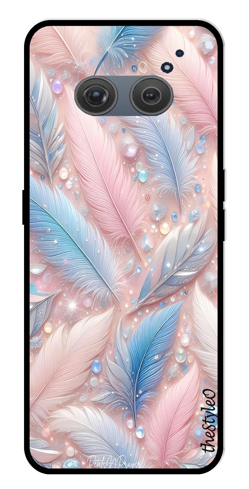 Feather Design Metal Mobile Case for Redmi 10 Prime Feather Design Metal Mobile Case for Redmi 10 Prime (Design No -85)