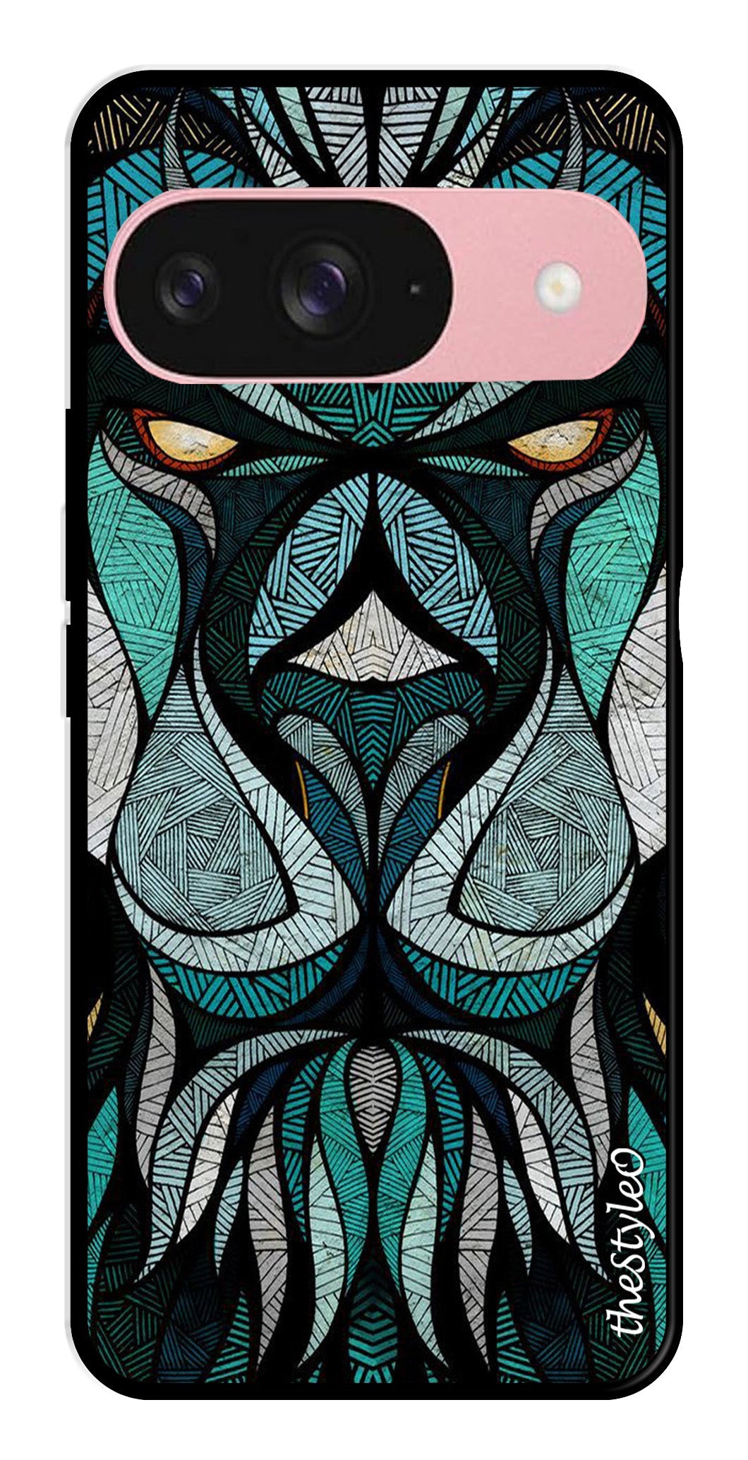 Muted Rainbow Metal Mobile Case for Google Pixal 9 Muted Rainbow Metal Mobile Case for Google Pixal 9 (Design No -39)