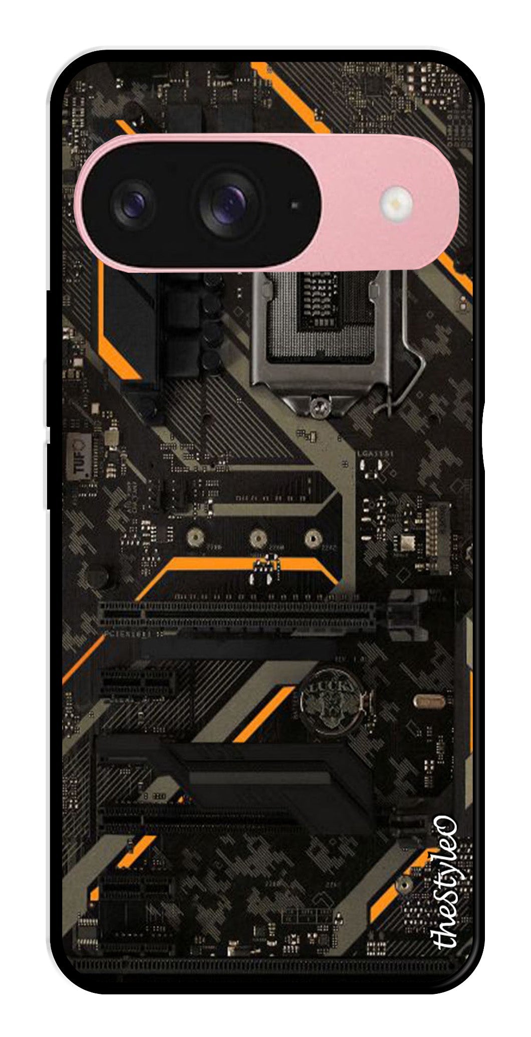 Circuit Design Metal Mobile Case for Google Pixal 9 Circuit Design Metal Mobile Case for Google Pixal 9 (Design No -63)