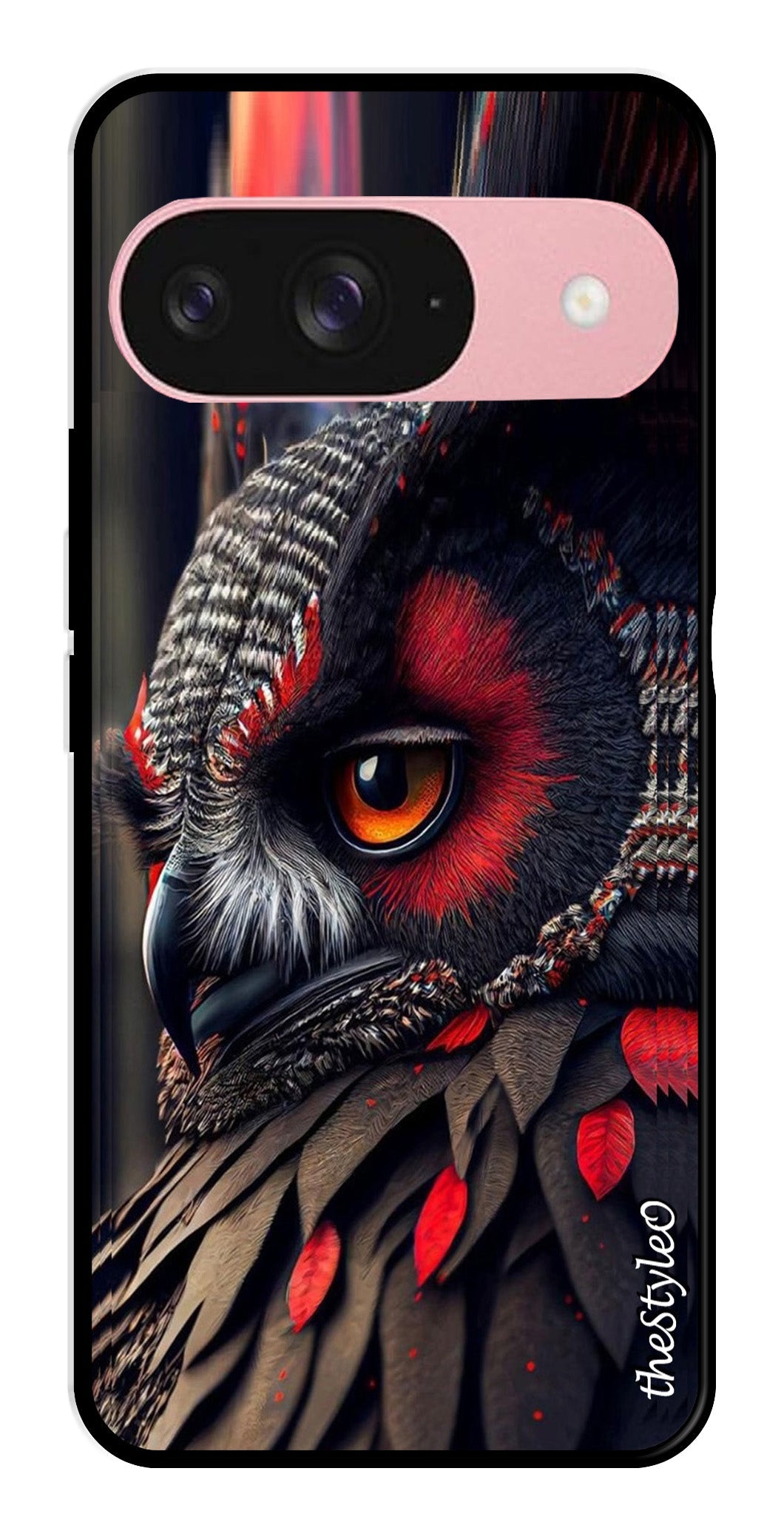 Flower Design Metal Mobile Case for Google Pixel 9 Pro Flower Design Metal Mobile Case for Google Pixel 9 Pro (Design No -25)