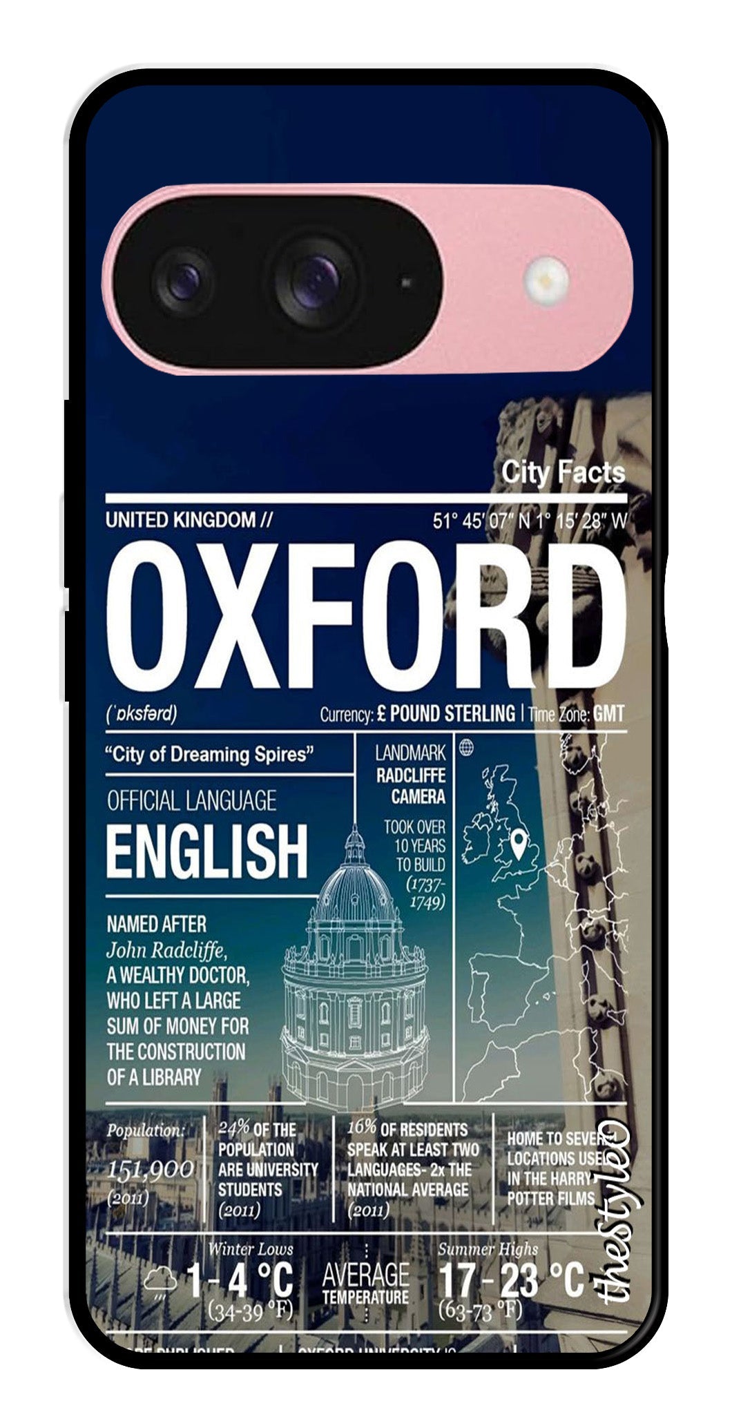 Oxford Metal Mobile Case for Google Pixel 9 Pro Oxford Metal Mobile Case for Google Pixel 9 Pro (Design No -70)
