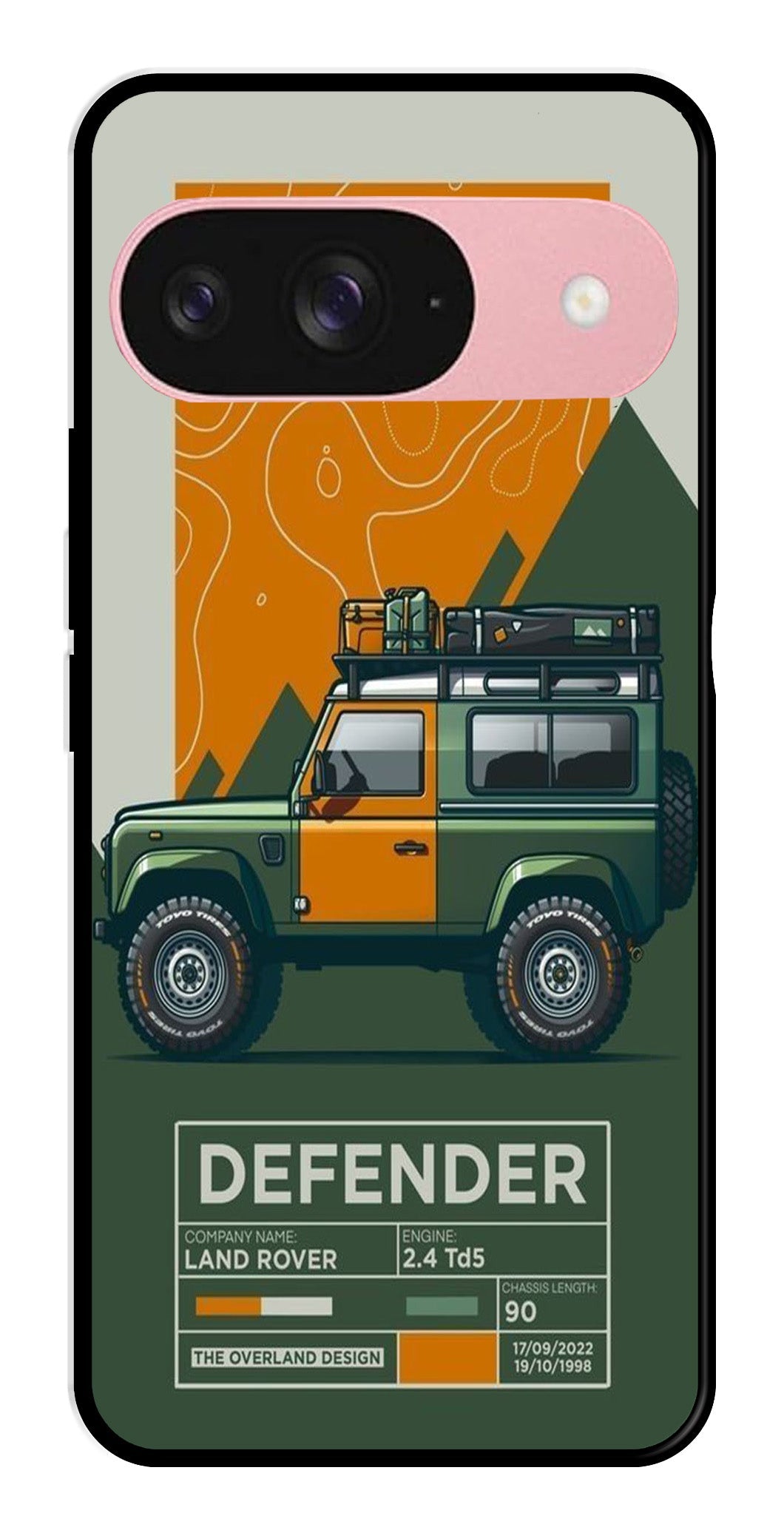 Defender Metal Mobile Case for Google Pixel 9 Pro Defender Metal Mobile Case for Google Pixel 9 Pro (Design No -72)