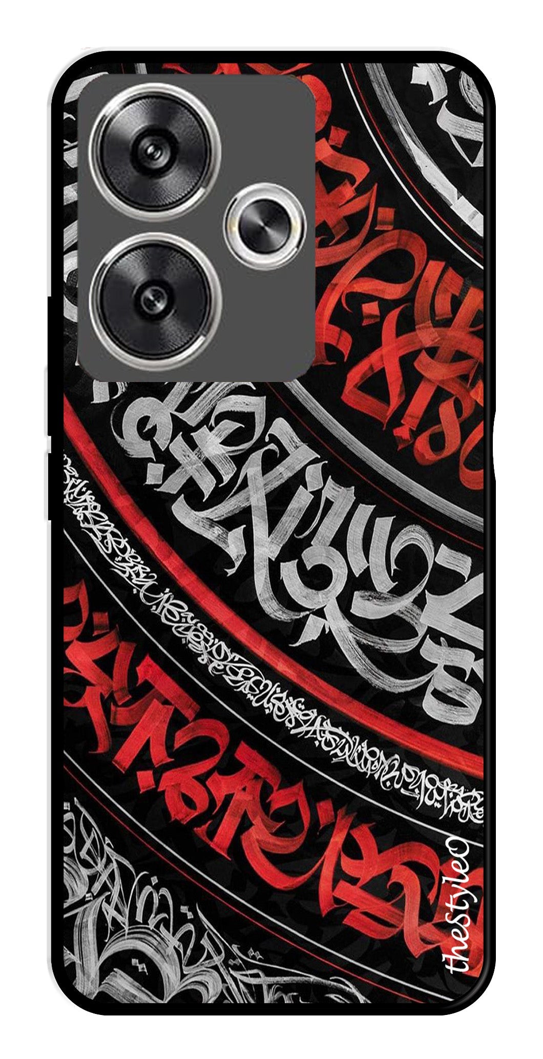 Modern Art Colorful Metal Mobile Case for Poco F6 5G Modern Art Colorful Metal Mobile Case for Poco F6 5G (Design No -48)