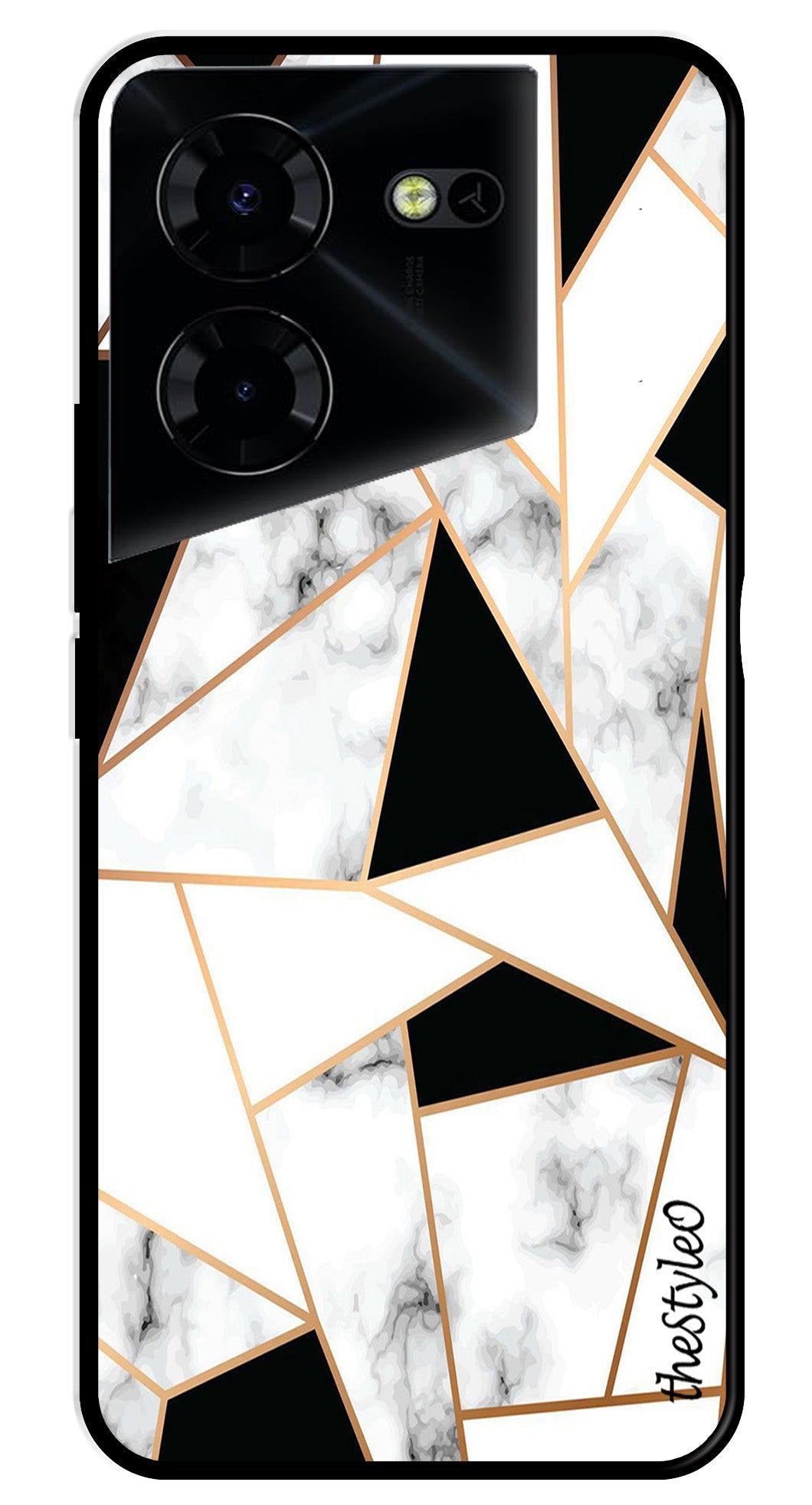 Marble Design2 Metal Mobile Case for Tecno Pova 5 Pro Marble Design2 Metal Mobile Case for Tecno Pova 5 Pro (Design No -08)