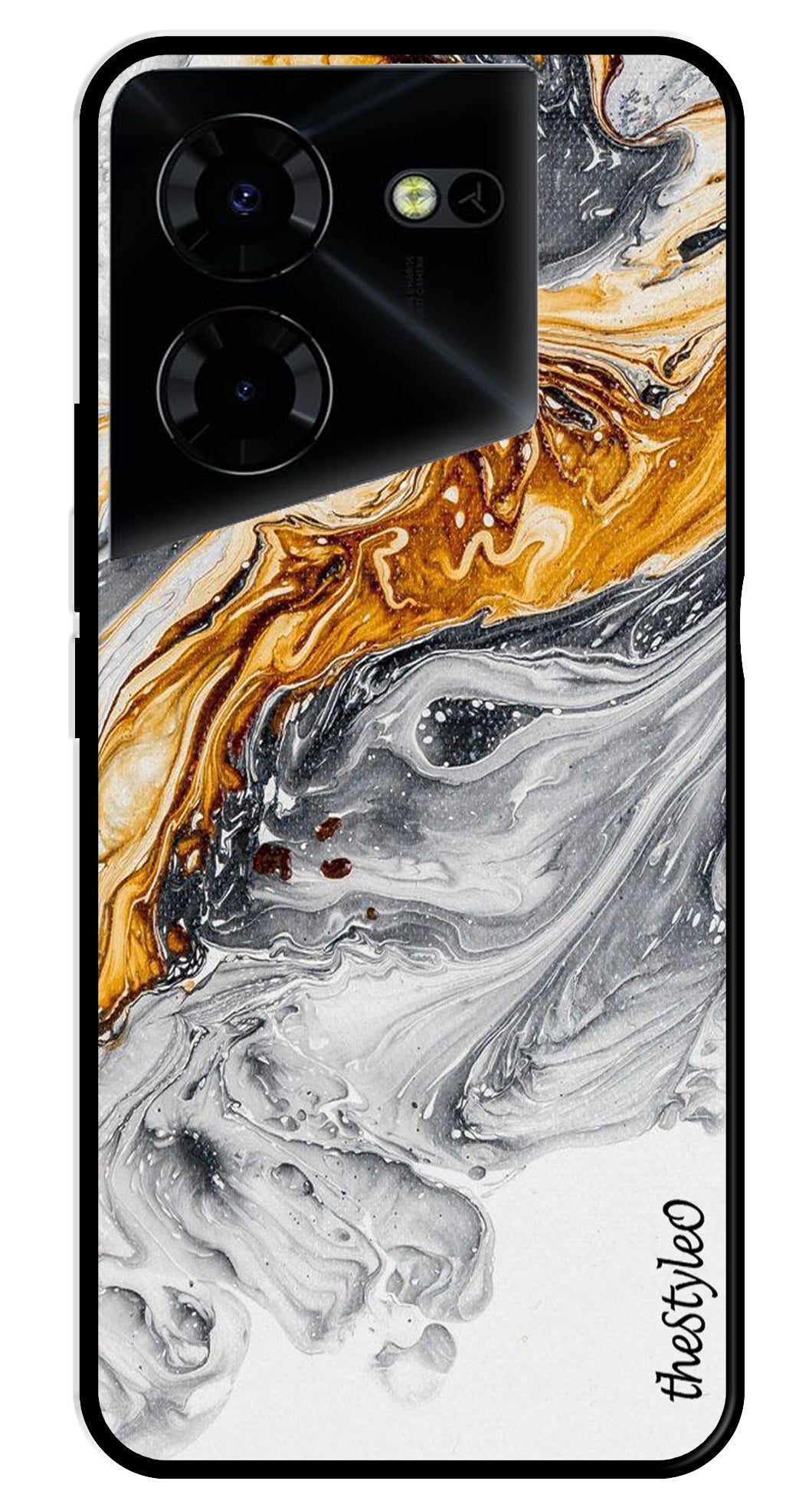 Army Pattern Metal Mobile Case for Tecno Pova 5 Pro Army Pattern Metal Mobile Case for Tecno Pova 5 Pro (Design No -35)