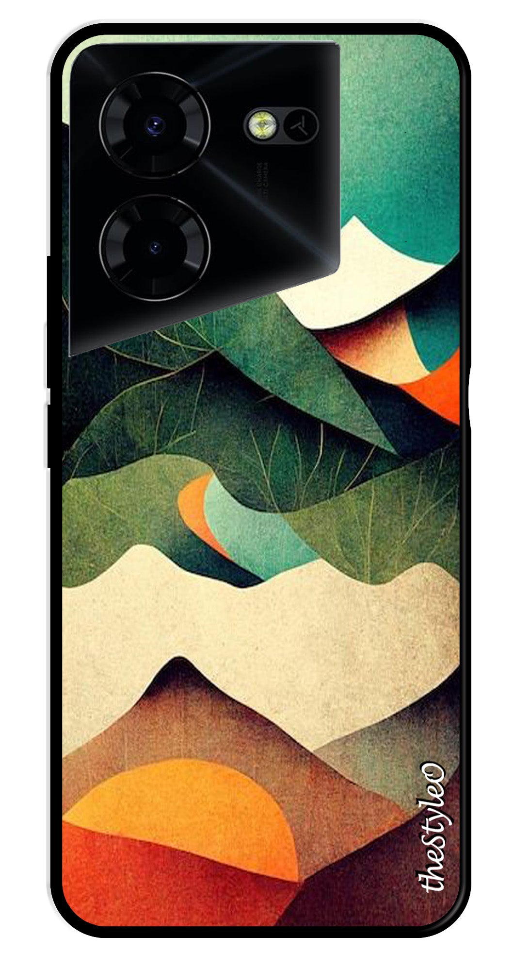 Owl Pattern Metal Mobile Case for Tecno Pova 5 Pro Owl Pattern Metal Mobile Case for Tecno Pova 5 Pro (Design No -42)