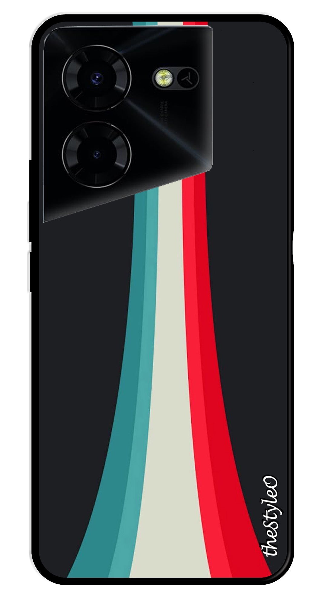 Modern Art Colorful Metal Mobile Case for Tecno Pova 5 Pro Modern Art Colorful Metal Mobile Case for Tecno Pova 5 Pro (Design No -47)