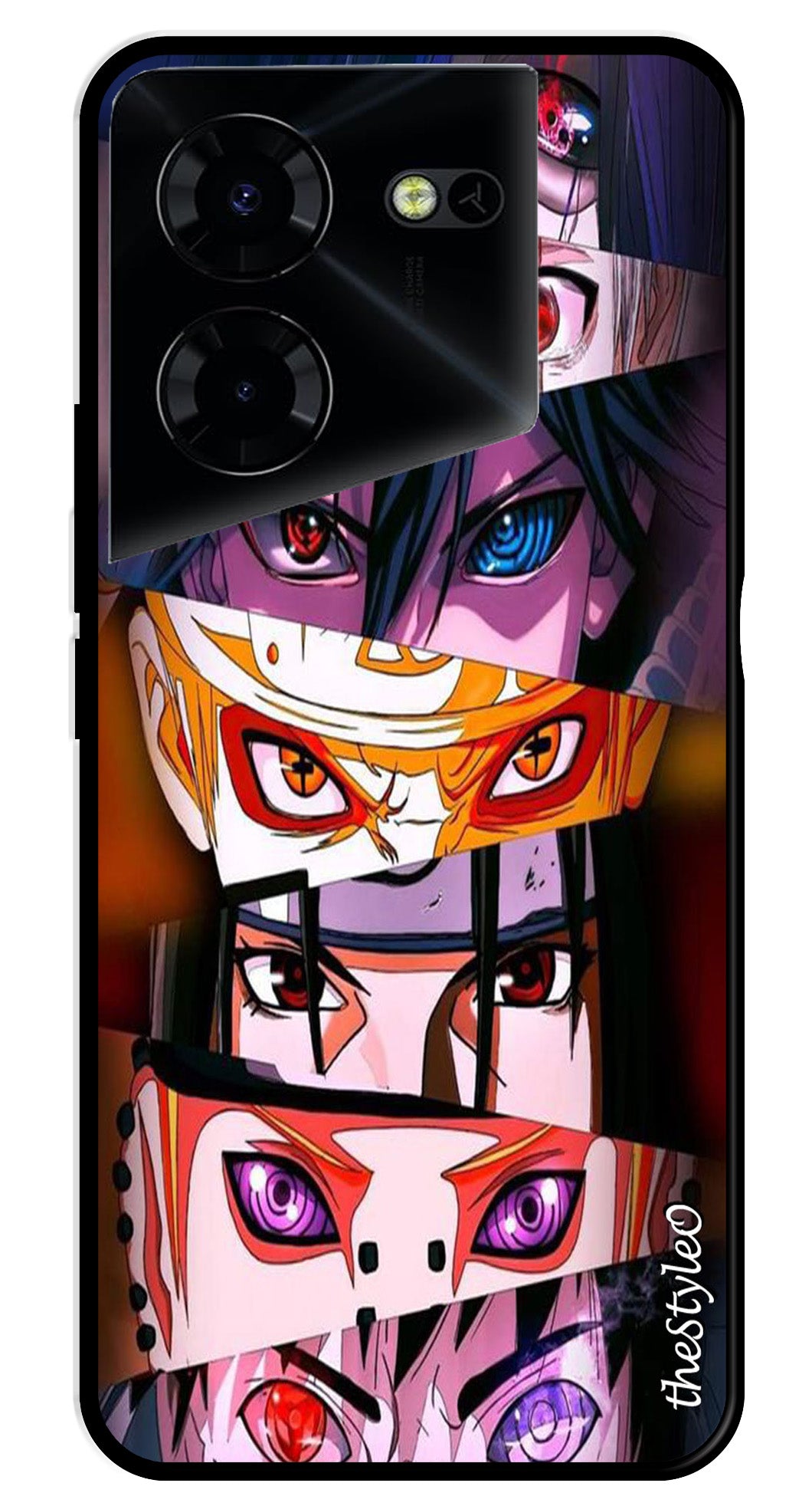 Anime Metal Mobile Case for Tecno Pova 5 Pro (Design No -56)