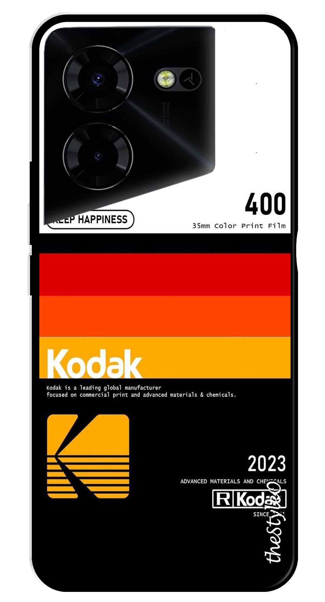 Kodak Design Metal Mobile Case for Tecno Pova 5 Pro Kodak Design Metal Mobile Case for Tecno Pova 5 Pro (Design No -65)