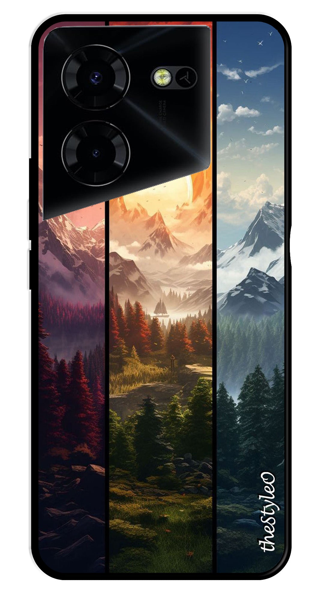 Nature Design Metal Mobile Case for Tecno Pova 5 Pro Nature Design Metal Mobile Case for Tecno Pova 5 Pro (Design No -71)