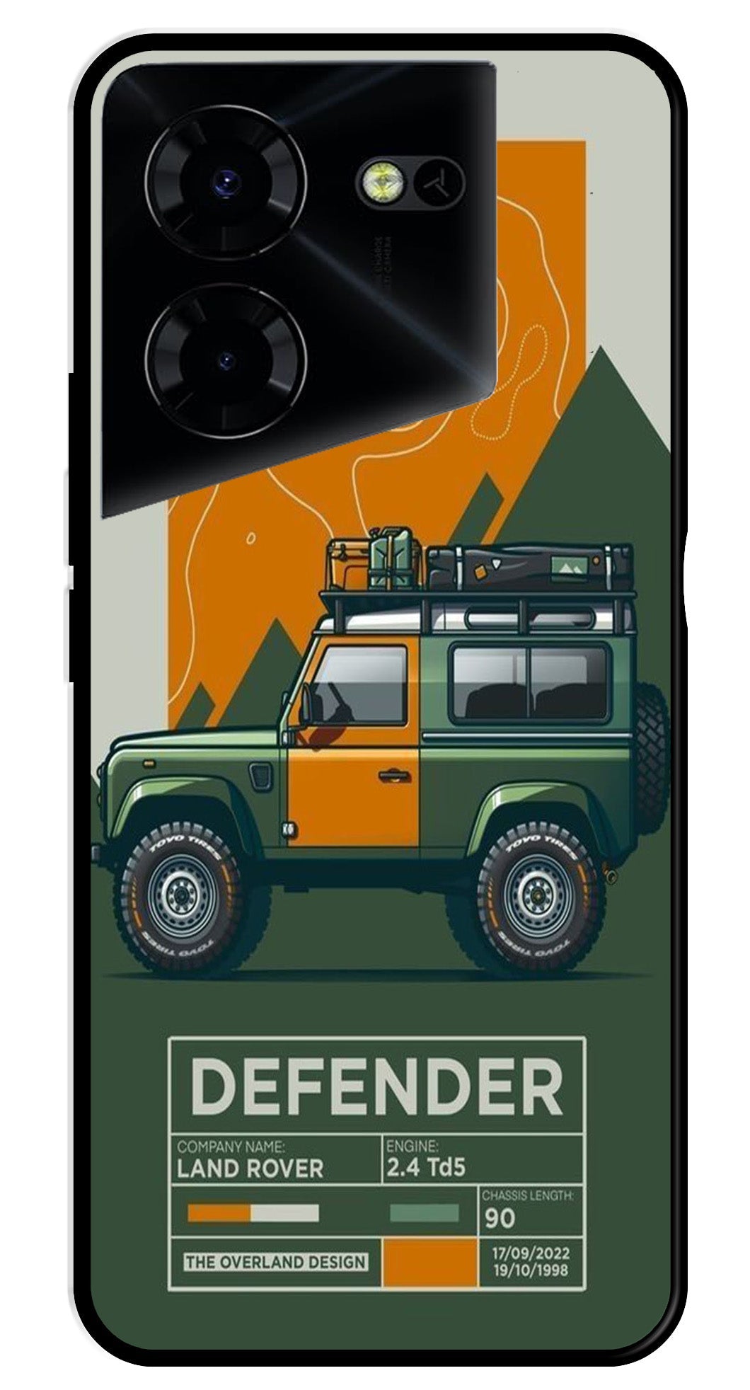 Defender Metal Mobile Case for Tecno Pova 5 Pro Defender Metal Mobile Case for Tecno Pova 5 Pro (Design No -72)