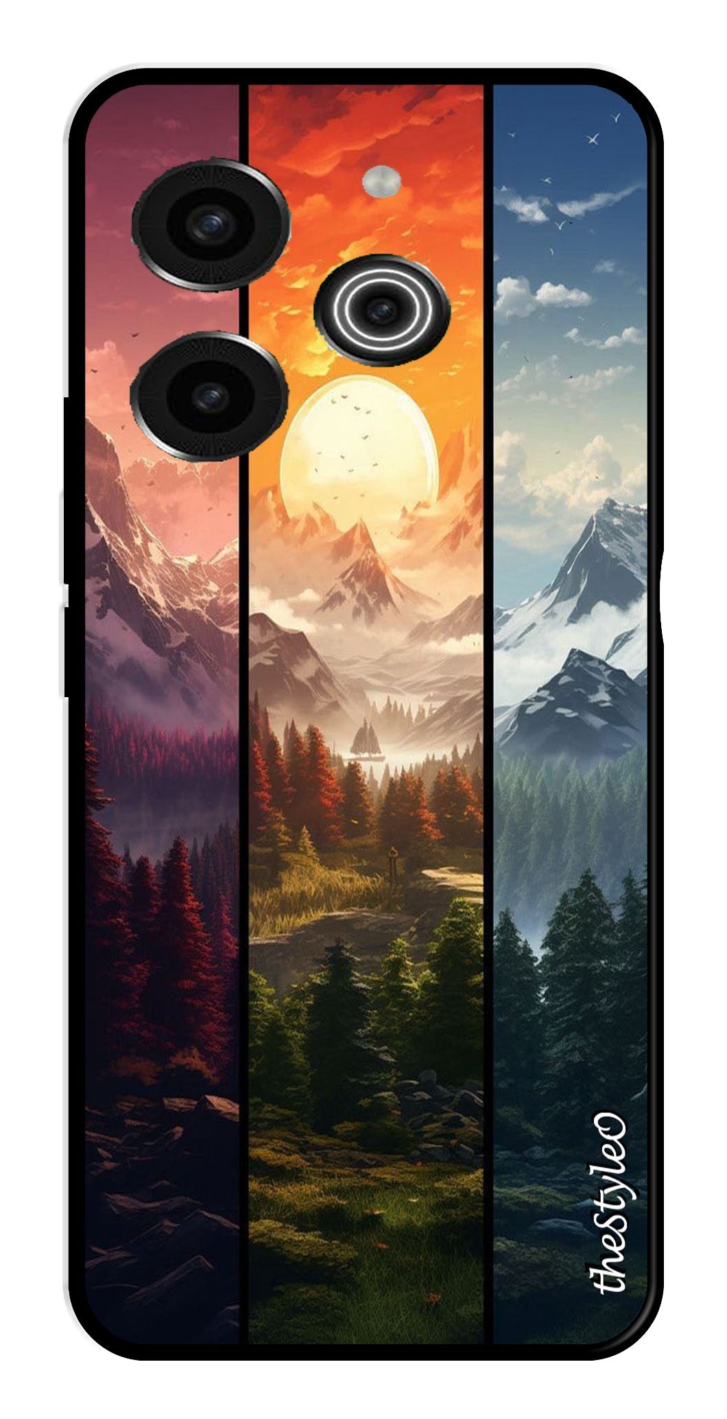 Nature Design Metal Mobile Case for Tecno Pova 6 Nature Design Metal Mobile Case for Tecno Pova 6 (Design No -71)