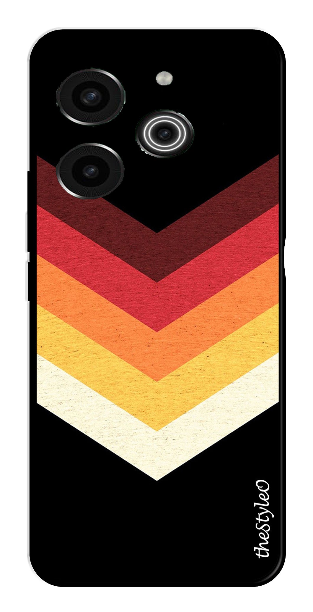 MultiColor Arrow Metal Mobile Case for Tecno Pova 6 Pro MultiColor Arrow Metal Mobile Case for Tecno Pova 6 Pro (Design No -04)