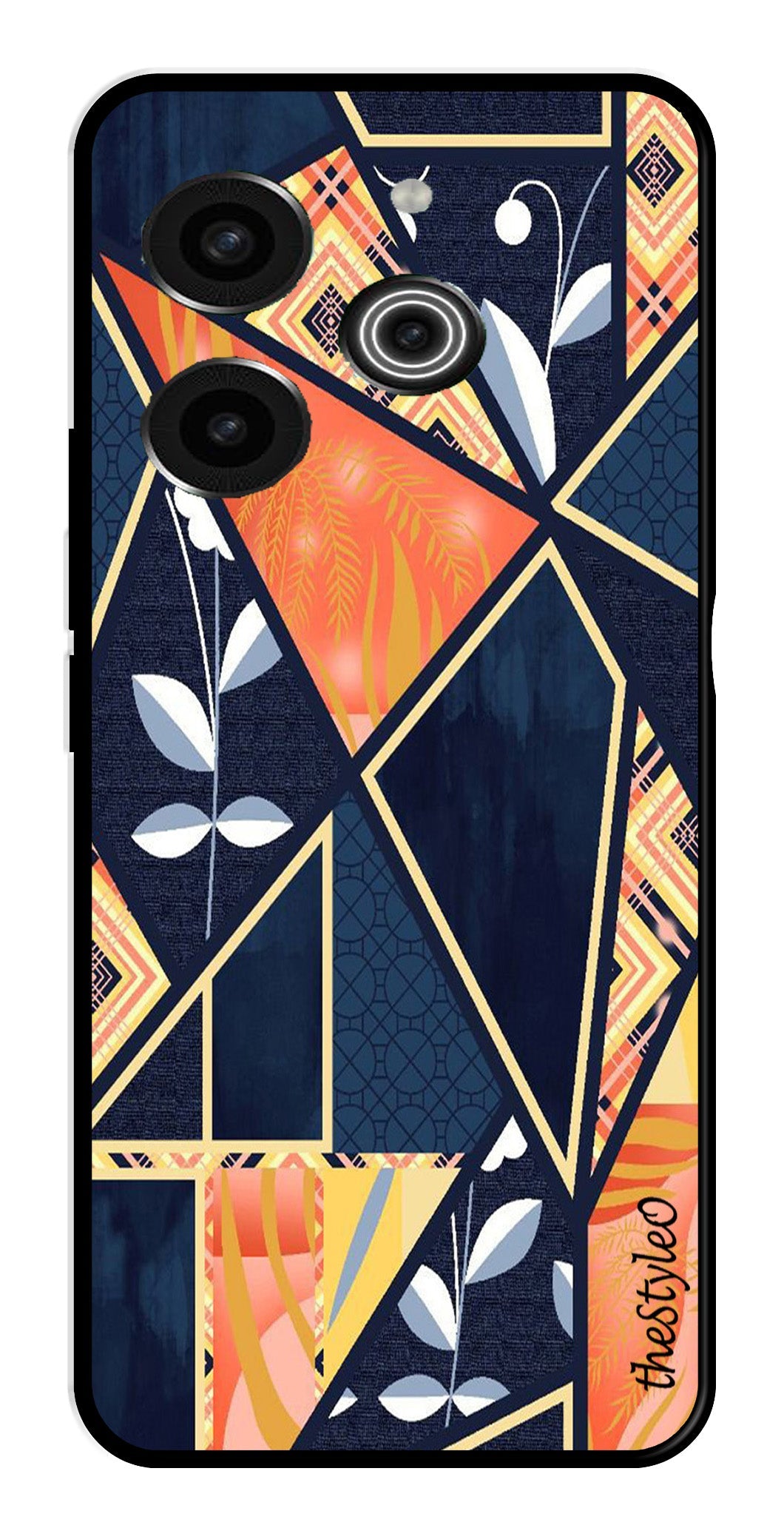 Marble Design Metal Mobile Case for Tecno Pova 6 Pro Marble Design Metal Mobile Case for Tecno Pova 6 Pro (Design No -07)