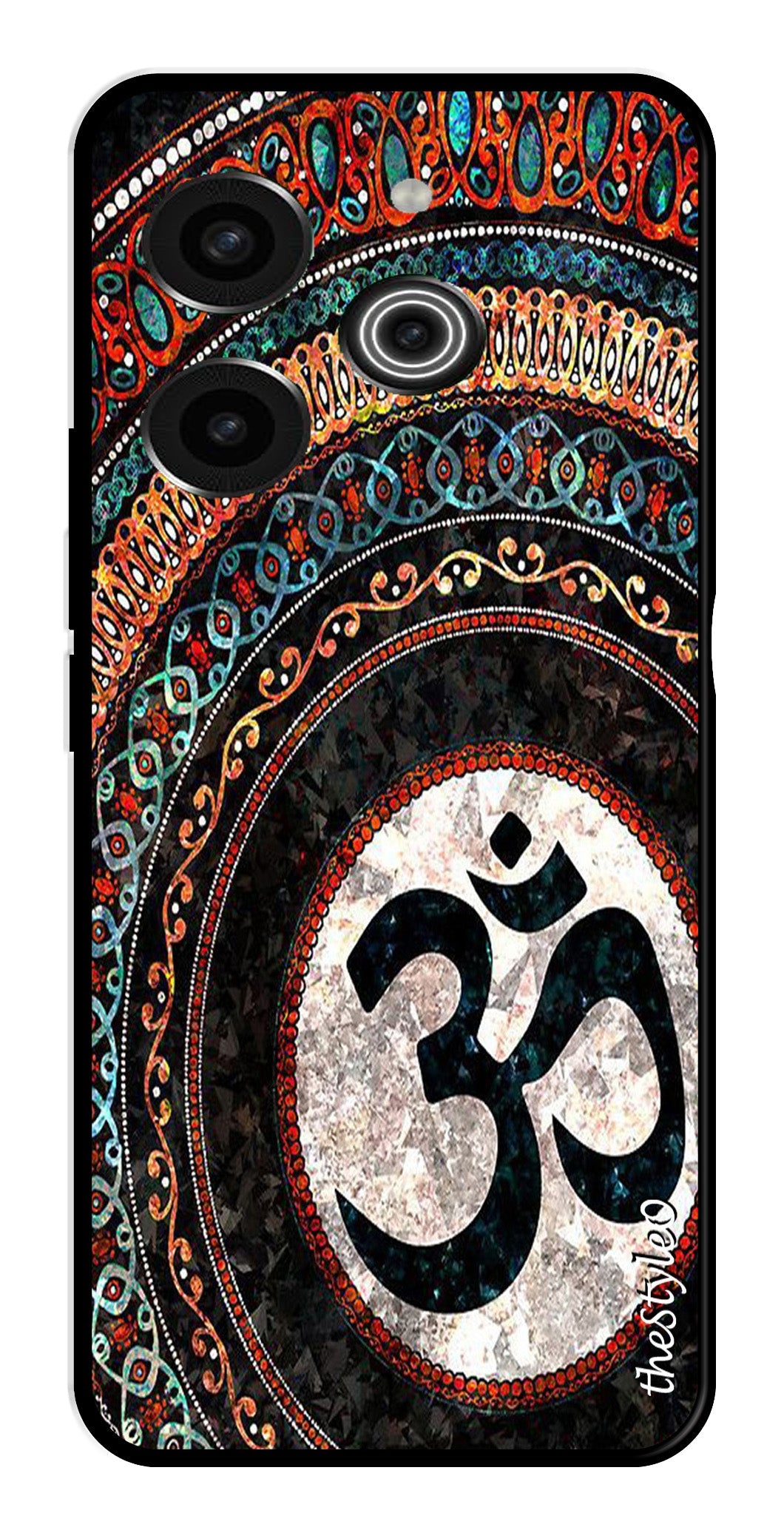 Leafs Design Metal Mobile Case for Tecno Pova 6 Pro Leafs Design Metal Mobile Case for Tecno Pova 6 Pro (Design No -14)