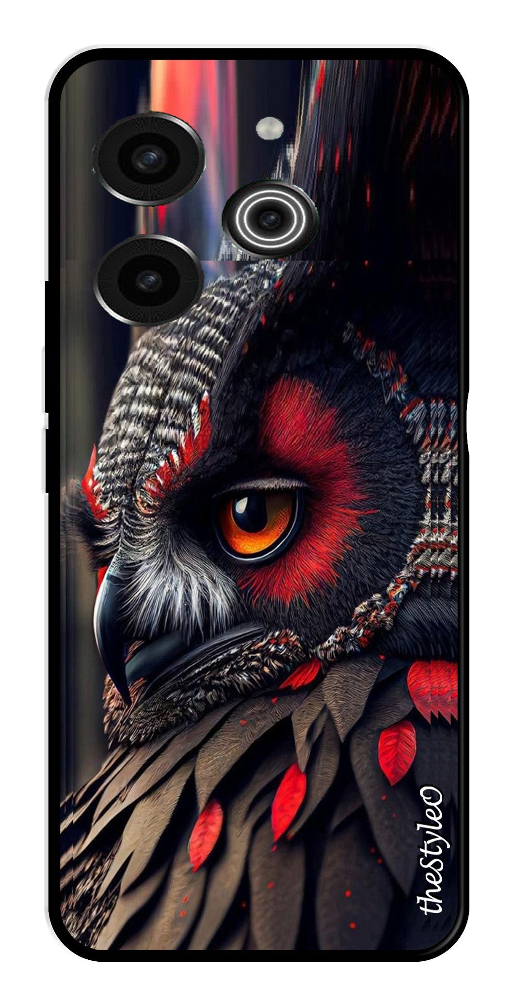 Flower Design Metal Mobile Case for Tecno Pova 6 Pro Flower Design Metal Mobile Case for Tecno Pova 6 Pro (Design No -25)