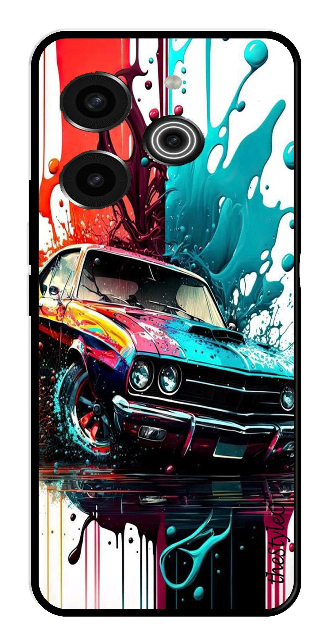 Marble Design Metal Mobile Case for Tecno Pova 6 Pro Marble Design Metal Mobile Case for Tecno Pova 6 Pro (Design No -28)