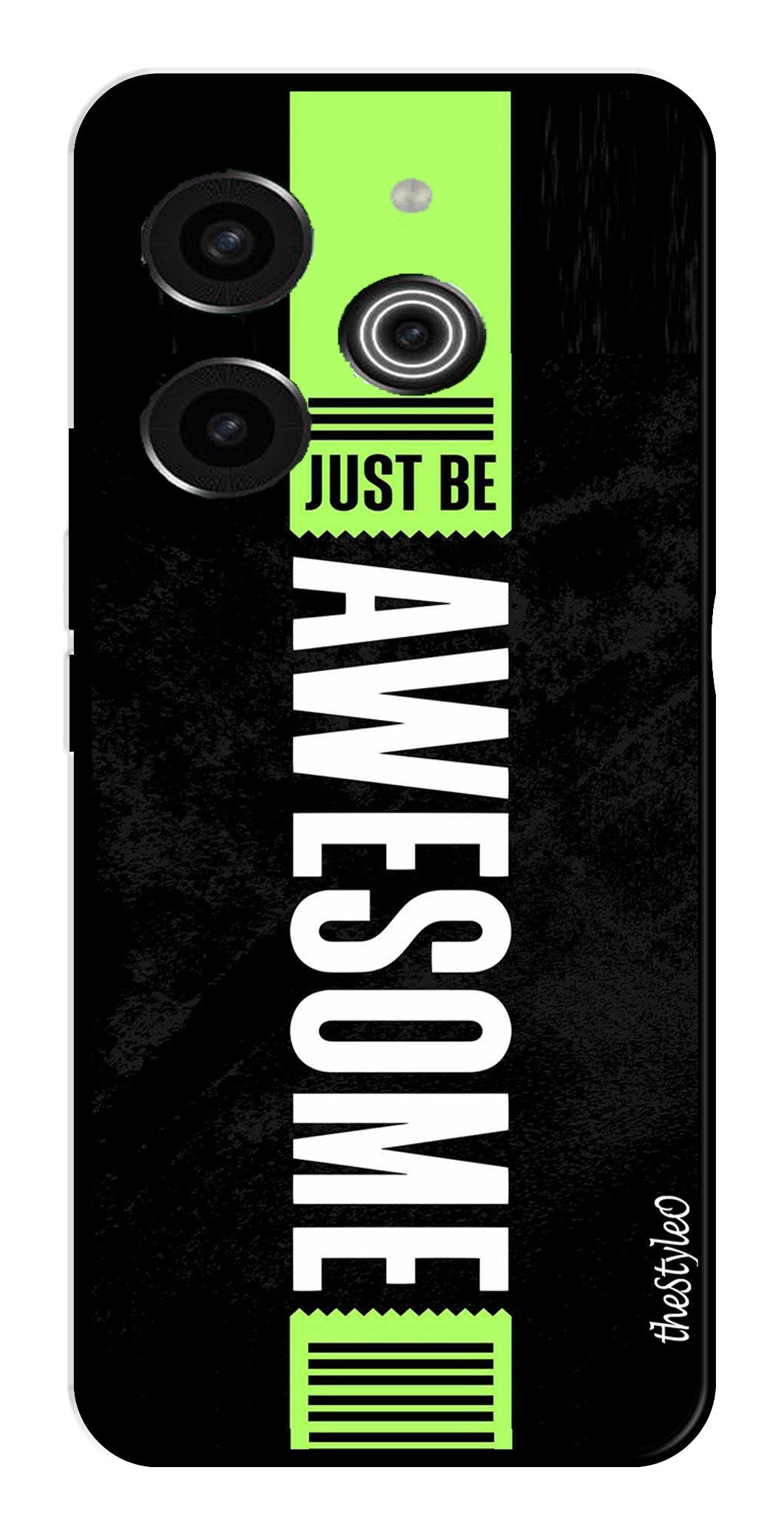 Alphabets Metal Mobile Case for Tecno Pova 6 Pro (Design No -32)