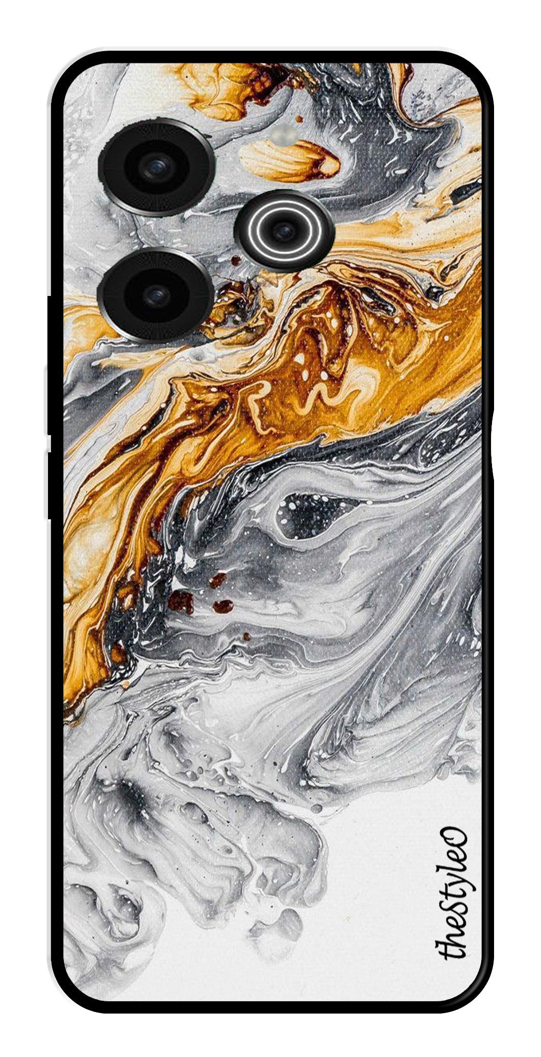 Army Pattern Metal Mobile Case for Tecno Pova 6 Pro (Design No -35)