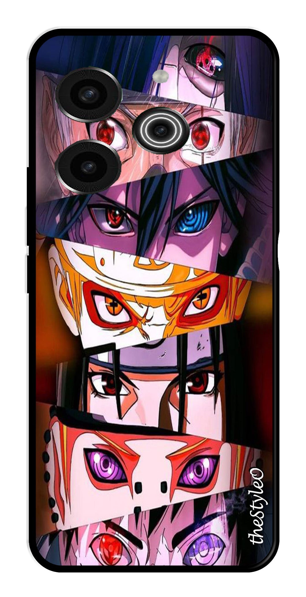 Anime Metal Mobile Case for Tecno Pova 6 Pro (Design No -56)