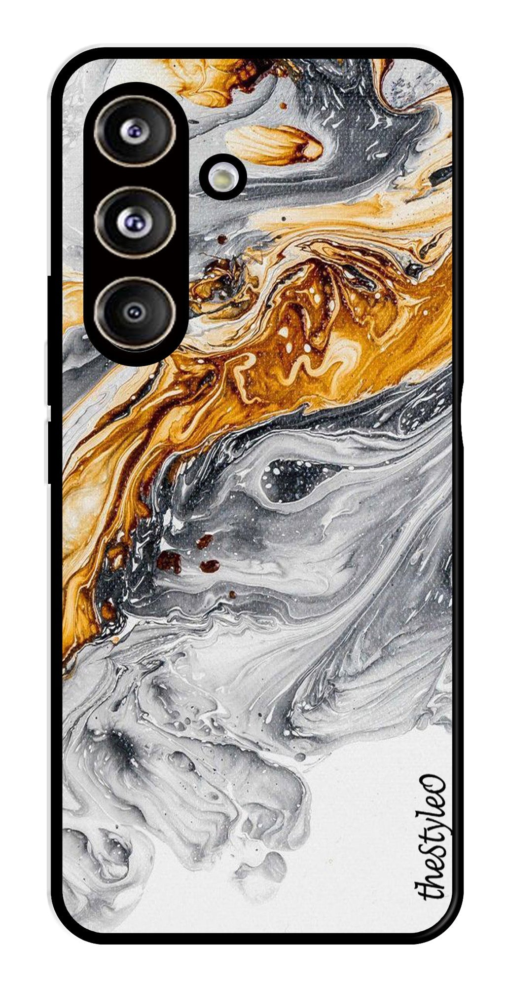 Army Pattern Metal Mobile Case for Samsung Galaxy S24 FE (Design No -35)