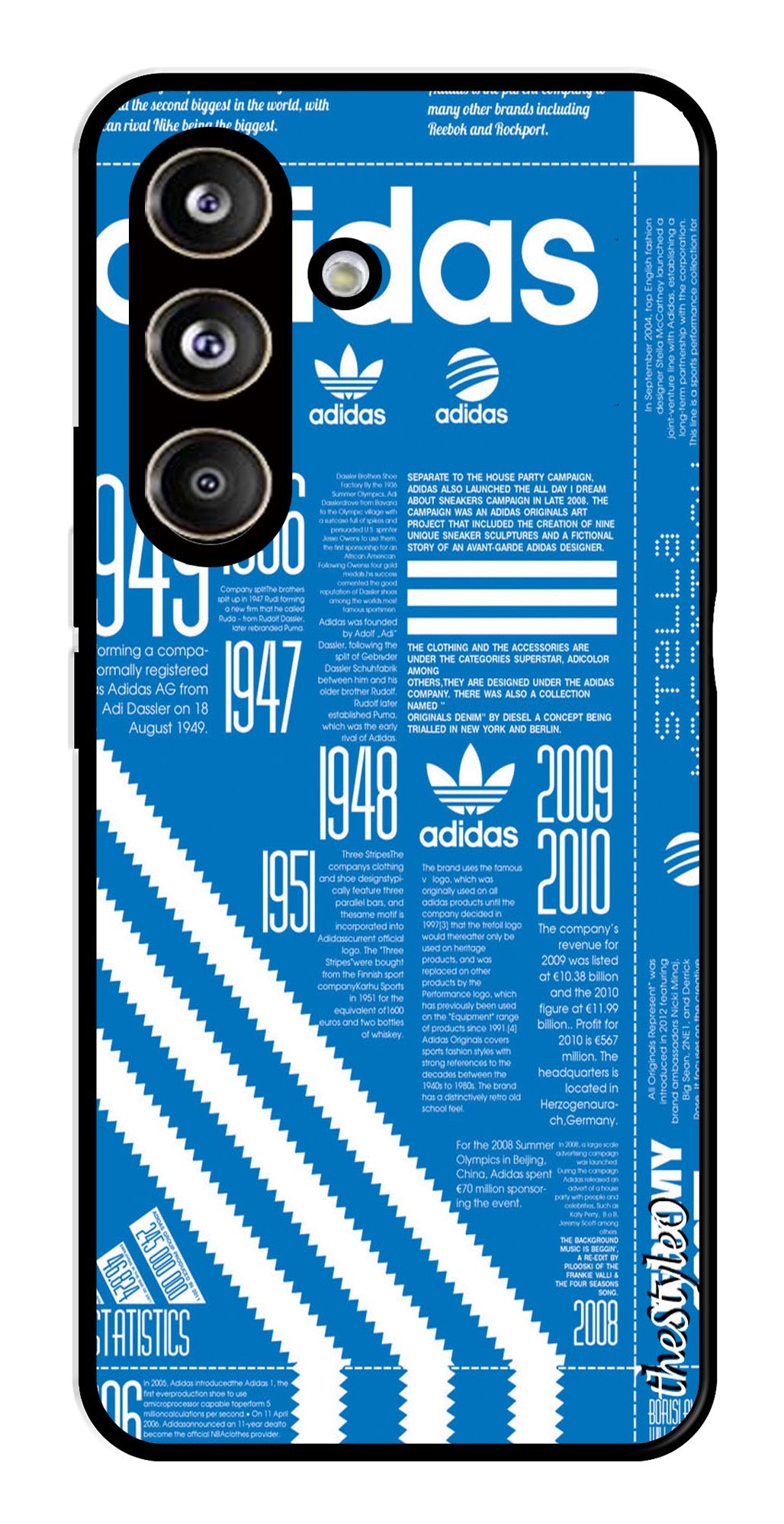 Adidas Design Metal Mobile Case for Samsung Galaxy S24 FE Adidas Design Metal Mobile Case for Samsung Galaxy S24 FE (Design No -58)