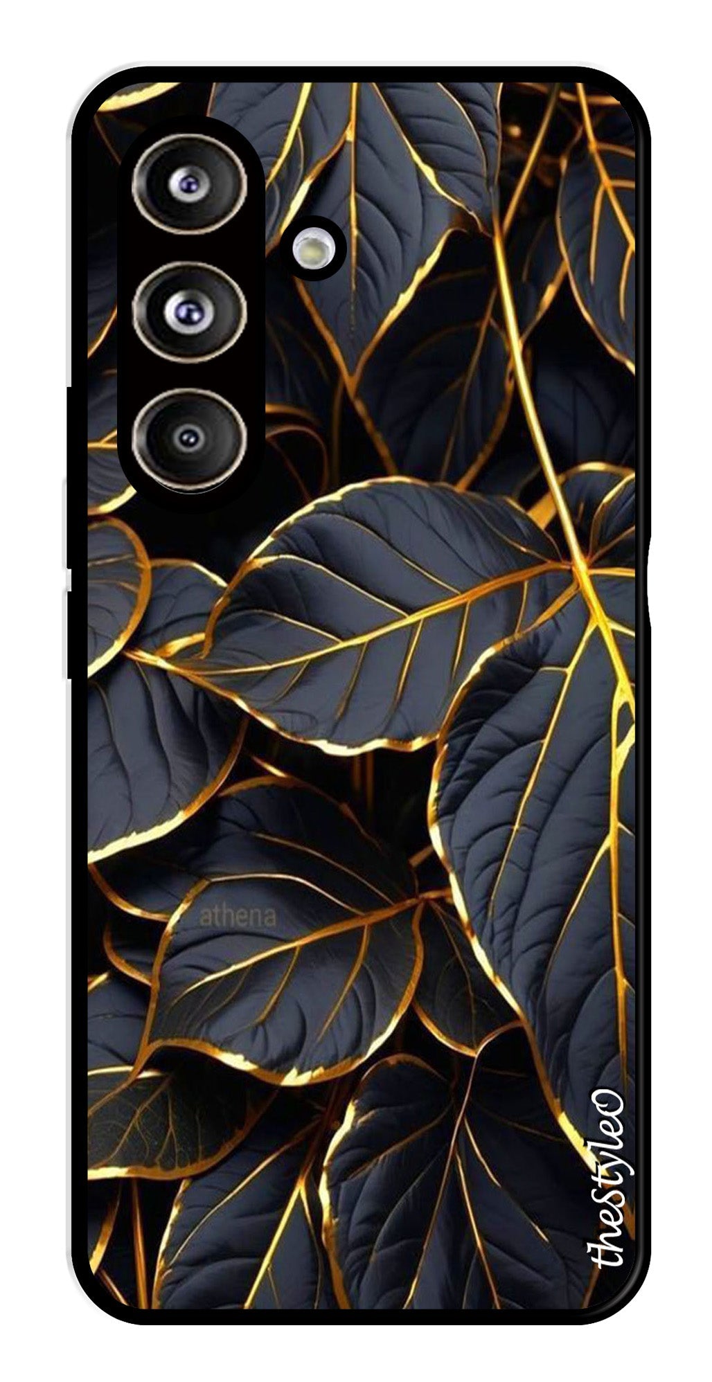 Gold Leaf Metal Mobile Case for Samsung Galaxy S24 FE Gold Leaf Metal Mobile Case for Samsung Galaxy S24 FE (Design No -73)