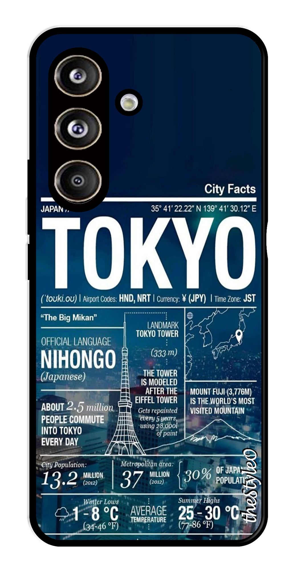 Tokyo Metal Mobile Case for Samsung Galaxy S24 FE Tokyo Metal Mobile Case for Samsung Galaxy S24 FE (Design No -93)