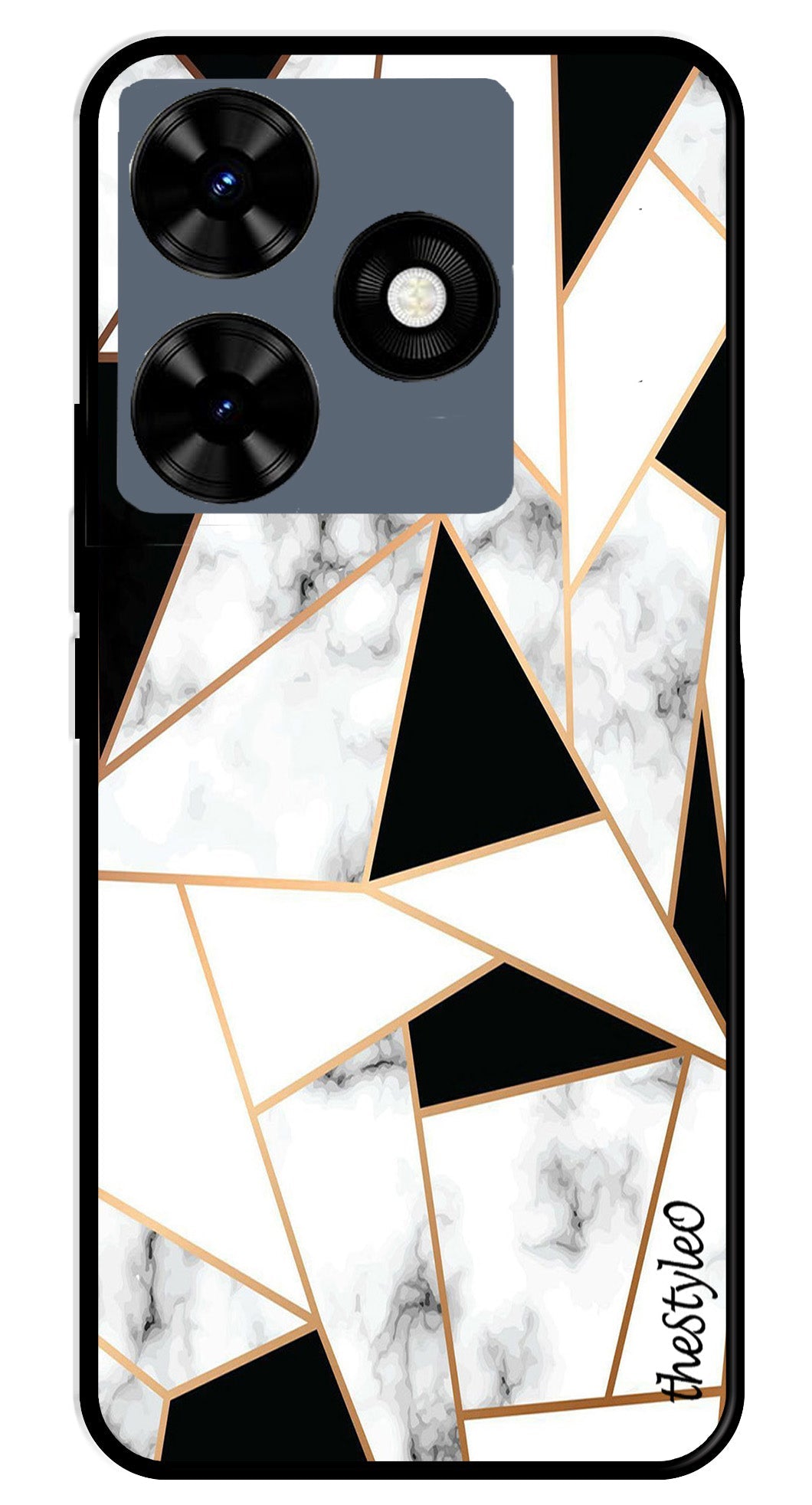 Marble Design2 Metal Mobile Case for Tecno Spark 10 Marble Design2 Metal Mobile Case for Tecno Spark 10 (Design No -08)