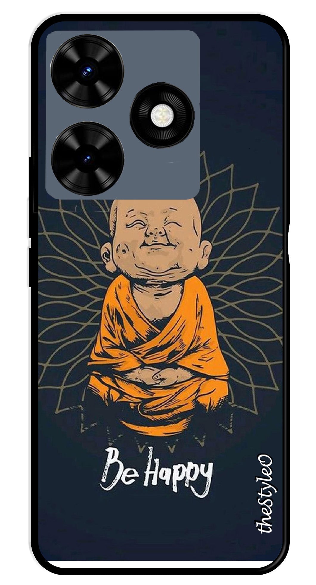 Owl Design Metal Mobile Case for Tecno Spark 10 Owl Design Metal Mobile Case for Tecno Spark 10 (Design No -26)