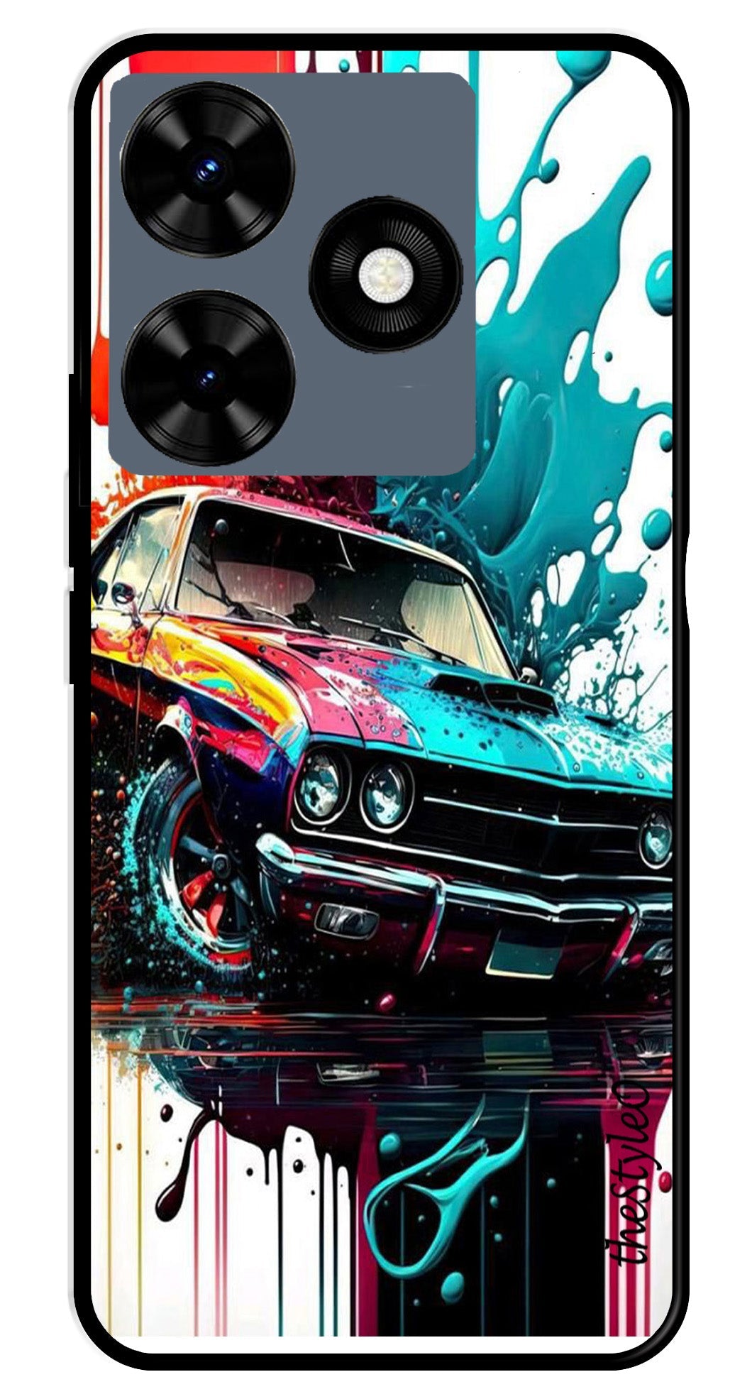 Marble Design Metal Mobile Case for Tecno Spark 10 Marble Design Metal Mobile Case for Tecno Spark 10 (Design No -28)