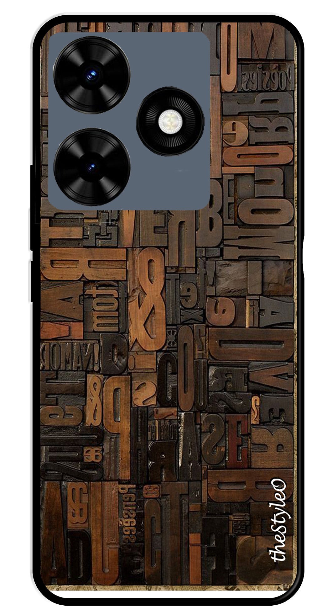 Muted Rainbow Metal Mobile Case for Tecno Spark 10 Muted Rainbow Metal Mobile Case for Tecno Spark 10 (Design No -31)
