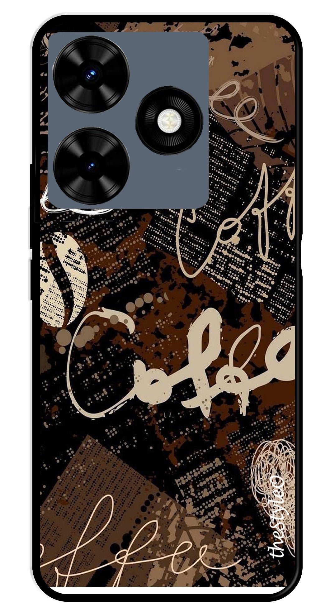 Marble Pattern Metal Mobile Case for Tecno Spark 10 Marble Pattern Metal Mobile Case for Tecno Spark 10 (Design No -36)