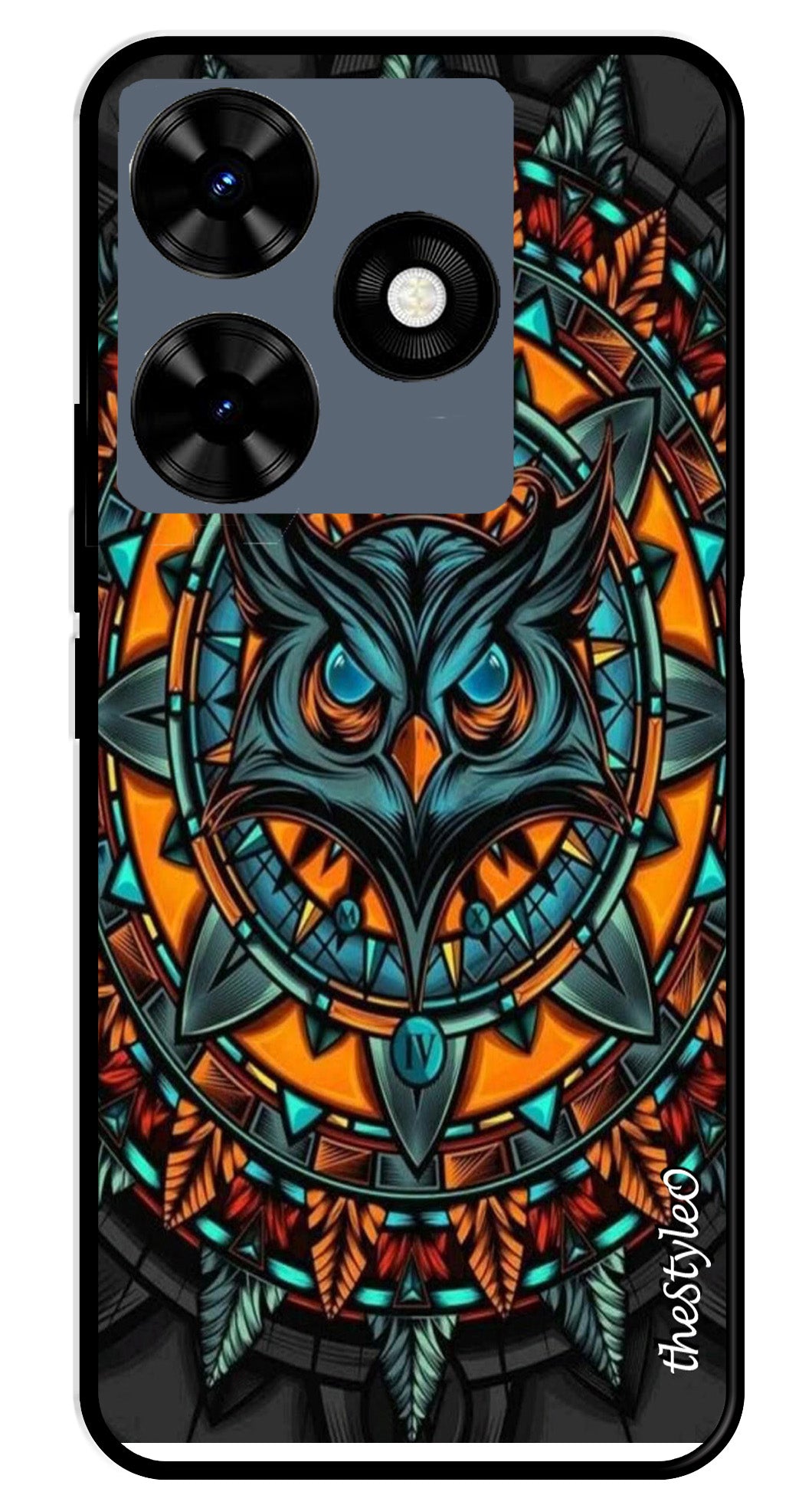 Gamer Pattern Metal Mobile Case for Tecno Spark 10 Gamer Pattern Metal Mobile Case for Tecno Spark 10 (Design No -41)