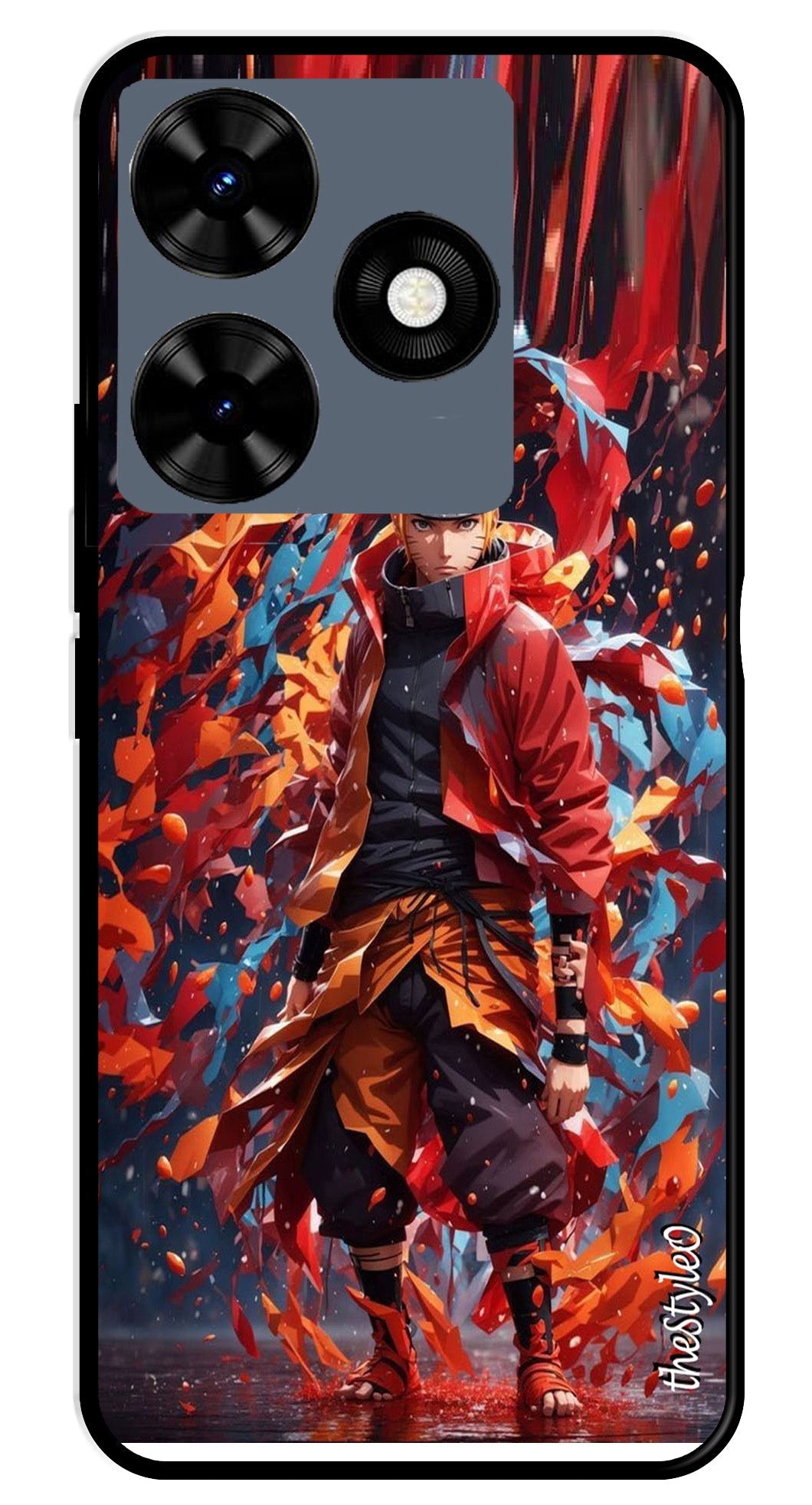 Anime-2 Metal Mobile Case for Tecno Spark 10 (Design No -64)