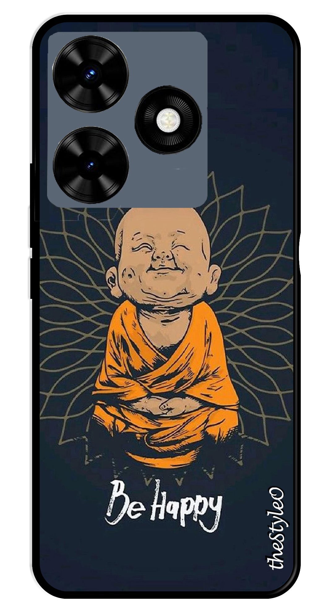 Owl Design Metal Mobile Case for Tecno Spark 10C Owl Design Metal Mobile Case for Tecno Spark 10C (Design No -26)