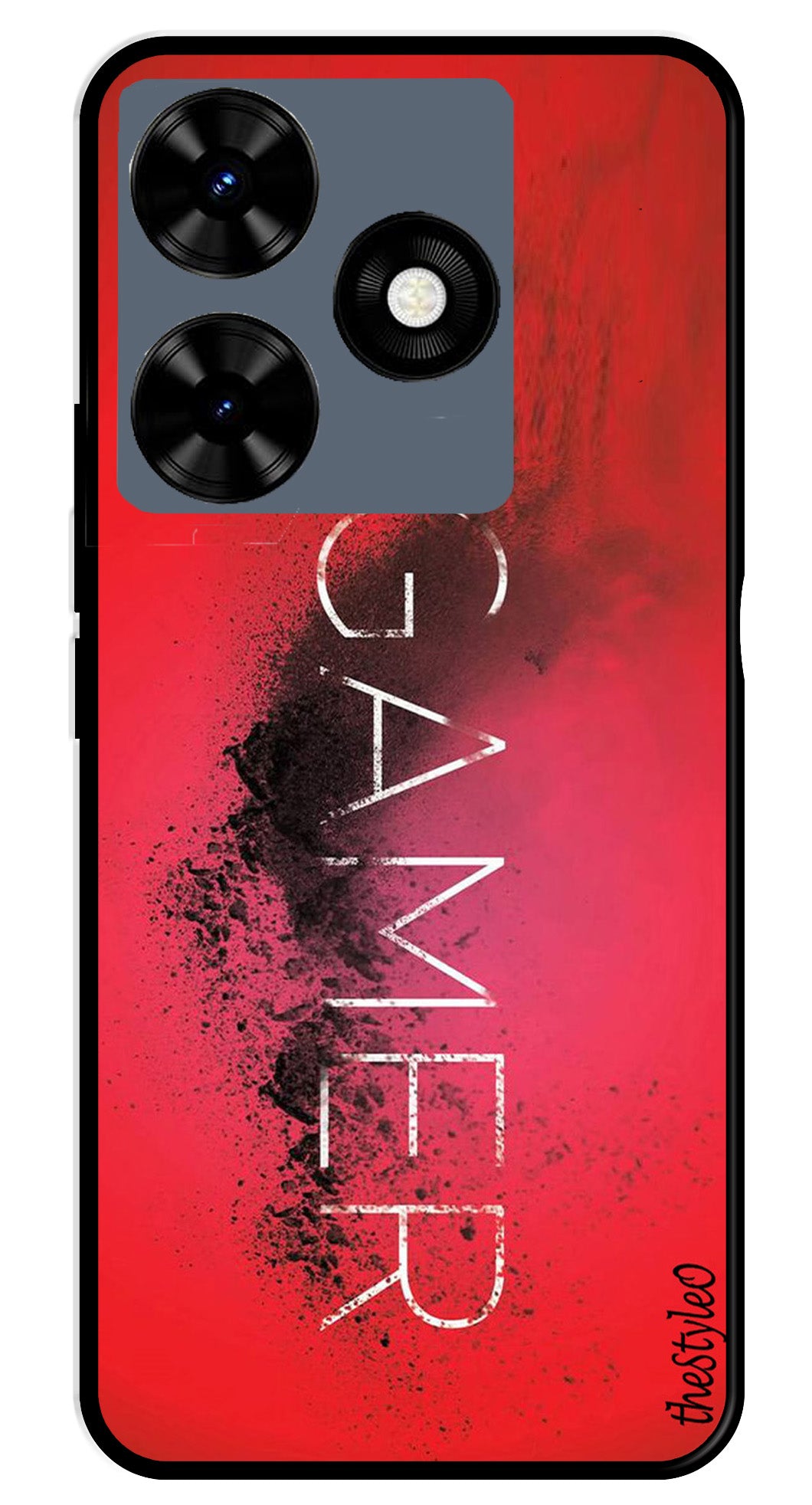 Lion Pattern Metal Mobile Case for Tecno Spark 10C Lion Pattern Metal Mobile Case for Tecno Spark 10C (Design No -40)