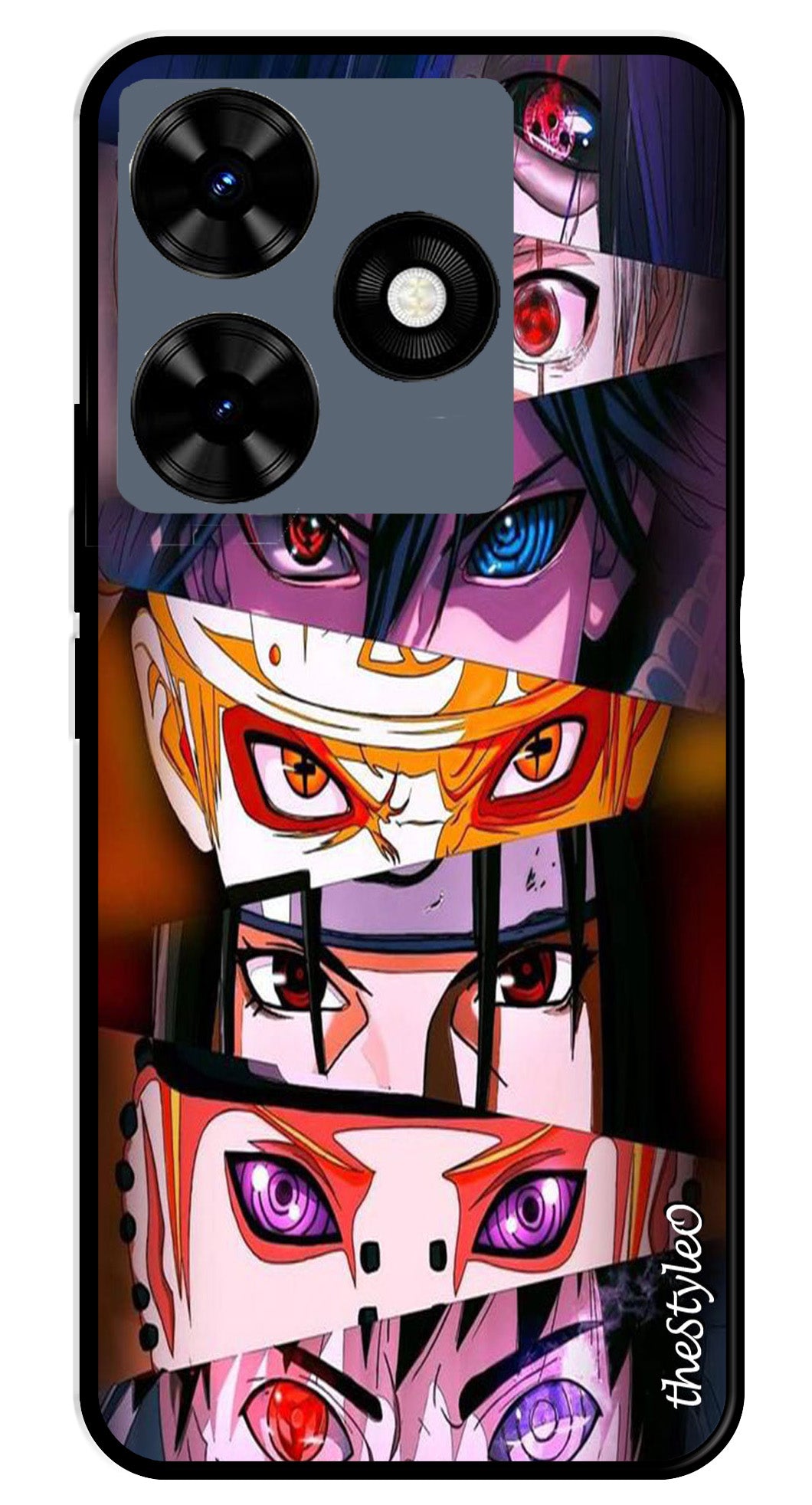 Anime Metal Mobile Case for Tecno Spark 10C (Design No -56)