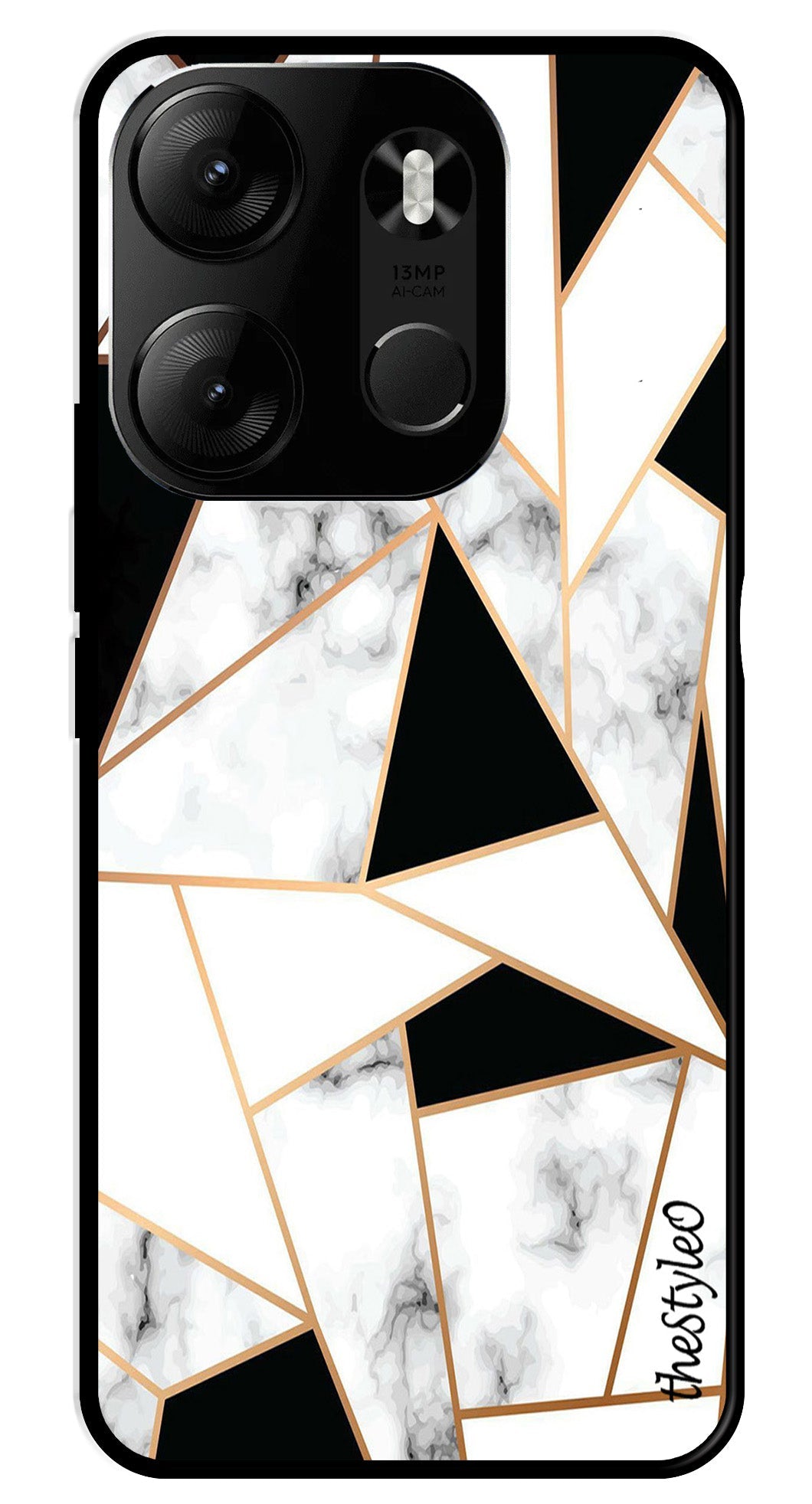 Marble Design2 Metal Mobile Case for Tecno Spark Go Marble Design2 Metal Mobile Case for Tecno Spark Go (Design No -08)