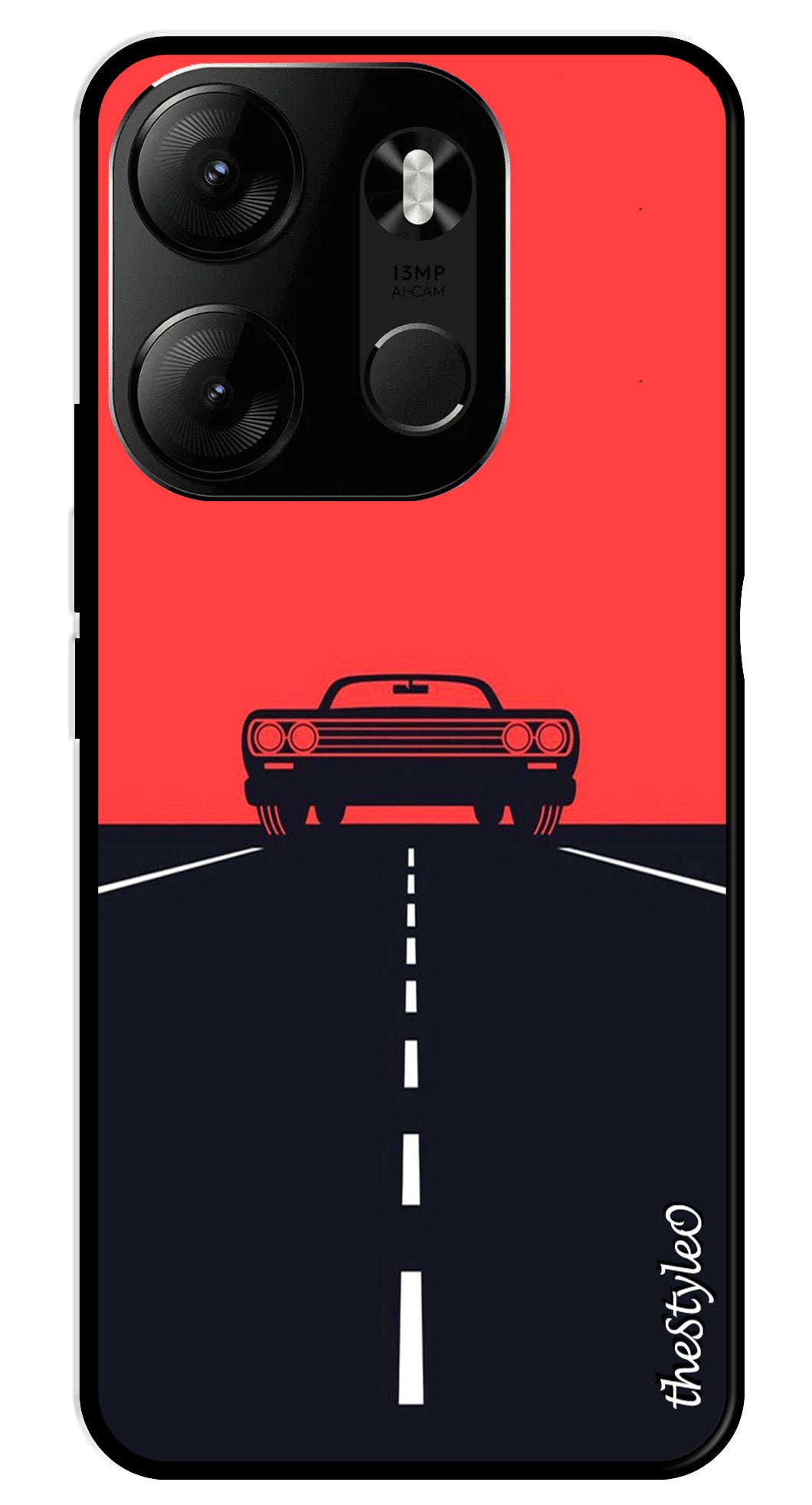 Owls Pattern Metal Mobile Case for Tecno Spark Go Owls Pattern Metal Mobile Case for Tecno Spark Go (Design No -20)