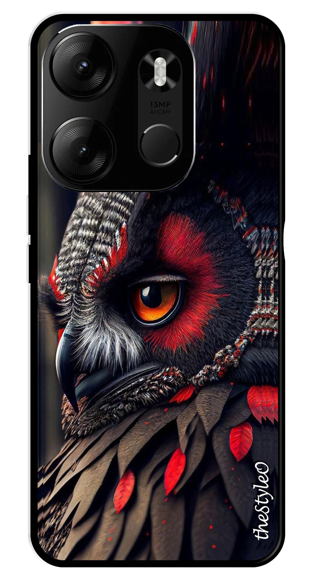 Flower Design Metal Mobile Case for Tecno Spark Go Flower Design Metal Mobile Case for Tecno Spark Go (Design No -25)