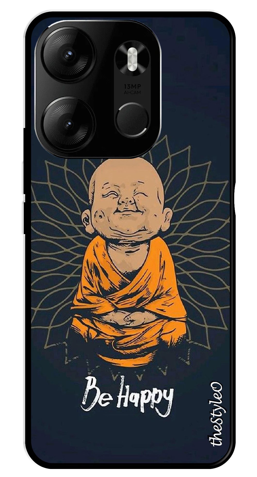 Owl Design Metal Mobile Case for Tecno Spark Go Owl Design Metal Mobile Case for Tecno Spark Go (Design No -26)