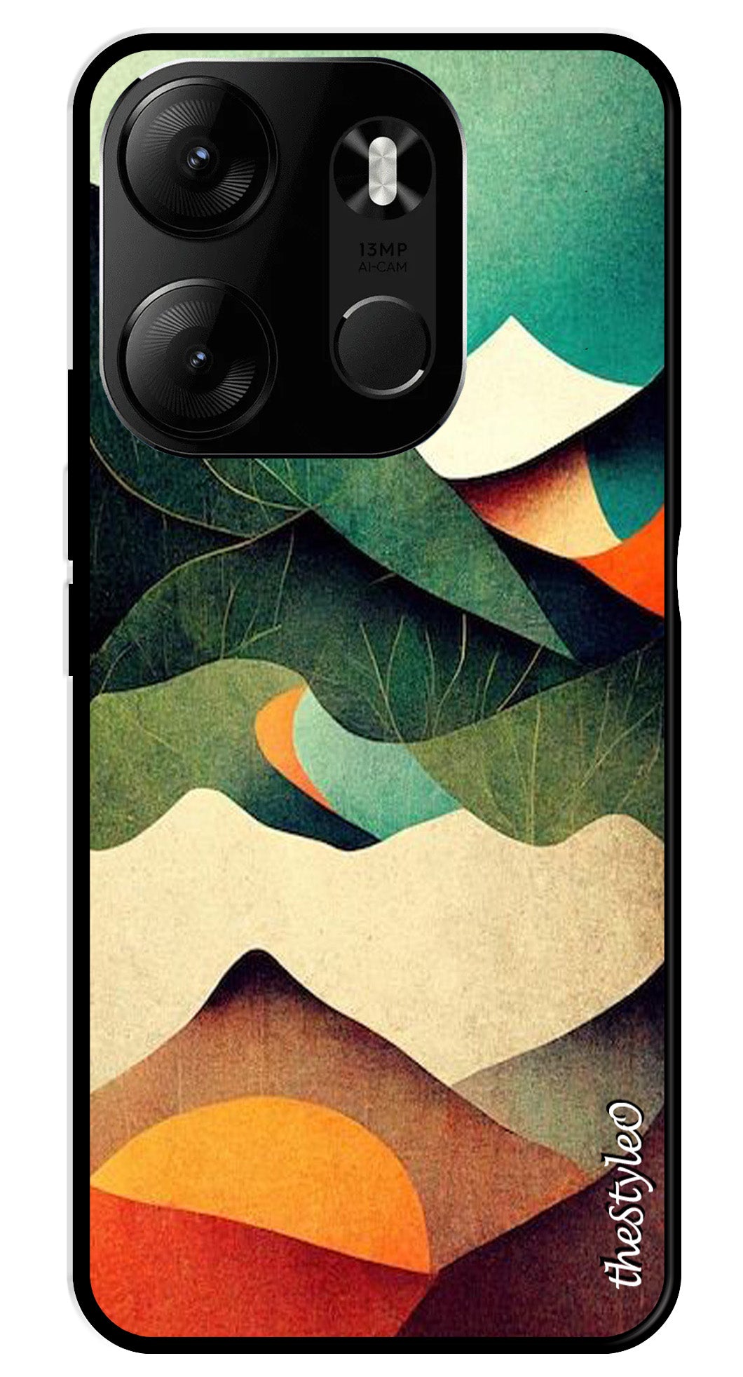Owl Pattern Metal Mobile Case for Tecno Spark Go Owl Pattern Metal Mobile Case for Tecno Spark Go (Design No -42)