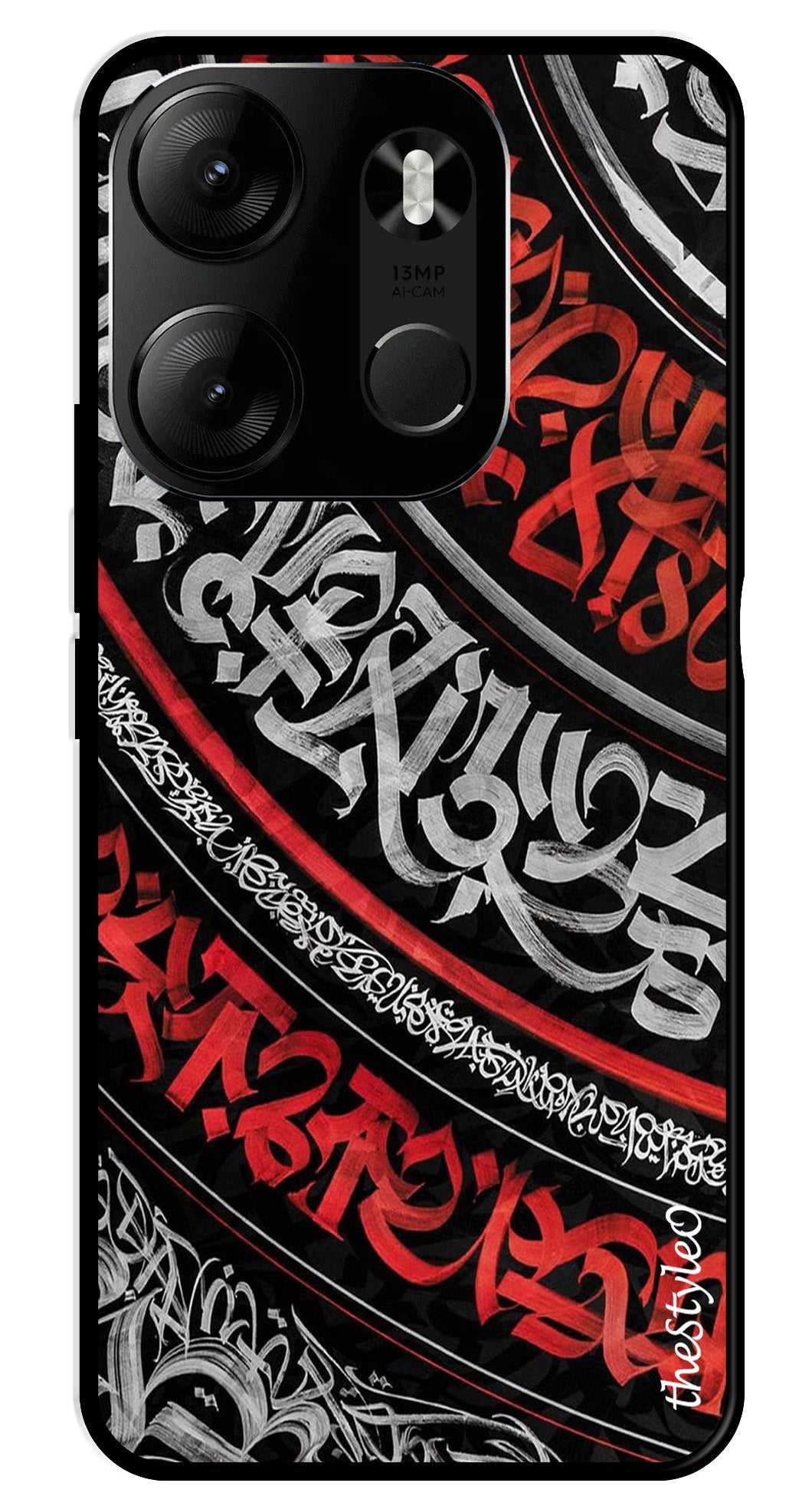 Modern Art Colorful Metal Mobile Case for Tecno Spark Go Modern Art Colorful Metal Mobile Case for Tecno Spark Go (Design No -48)