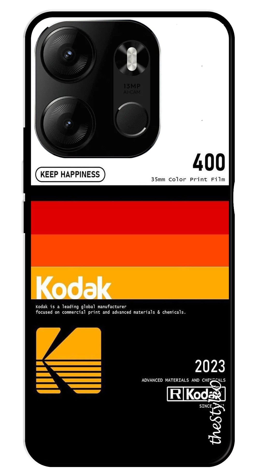 Kodak Design Metal Mobile Case for Tecno Spark Go Kodak Design Metal Mobile Case for Tecno Spark Go (Design No -65)