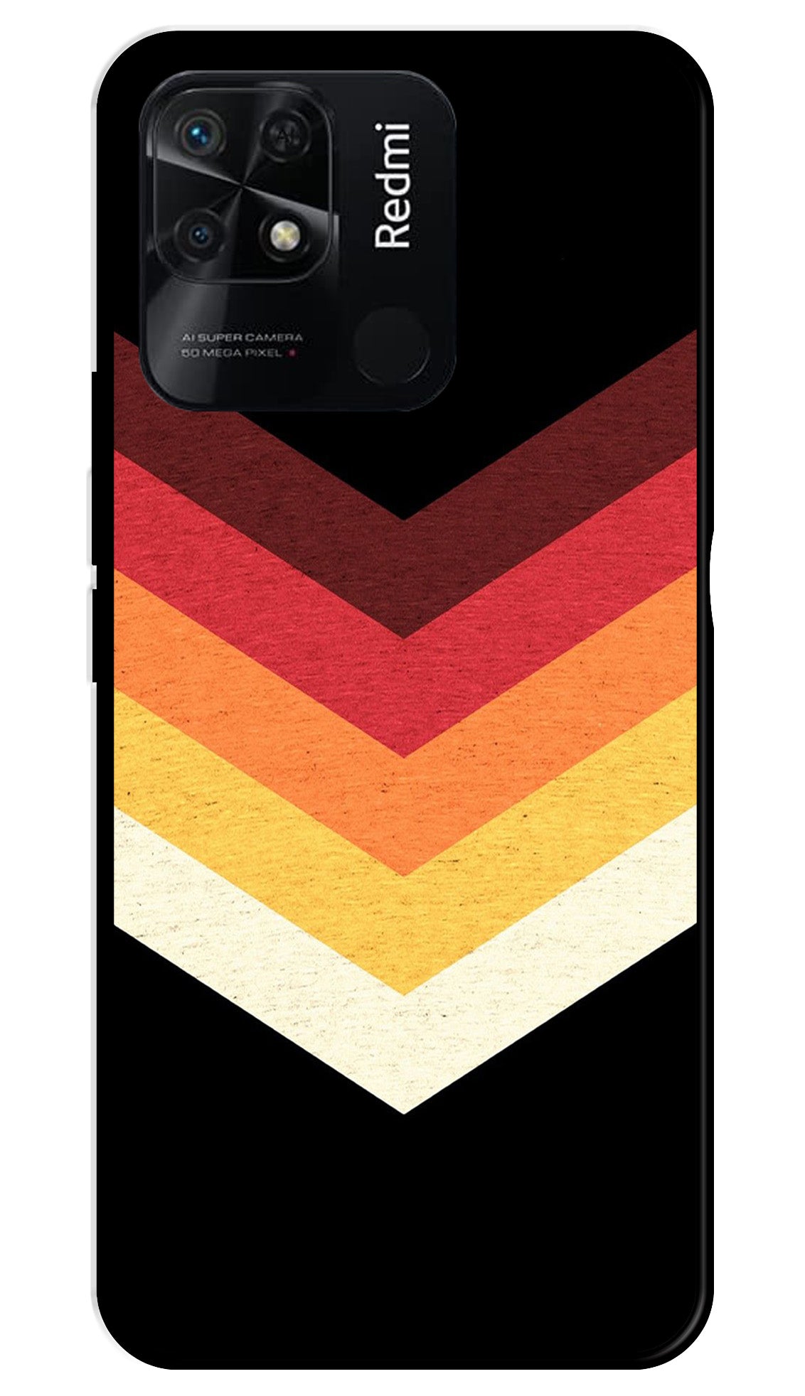 MultiColor Arrow Metal Mobile Case for Redmi 10 Power MultiColor Arrow Metal Mobile Case for Redmi 10 Power (Design No -04)
