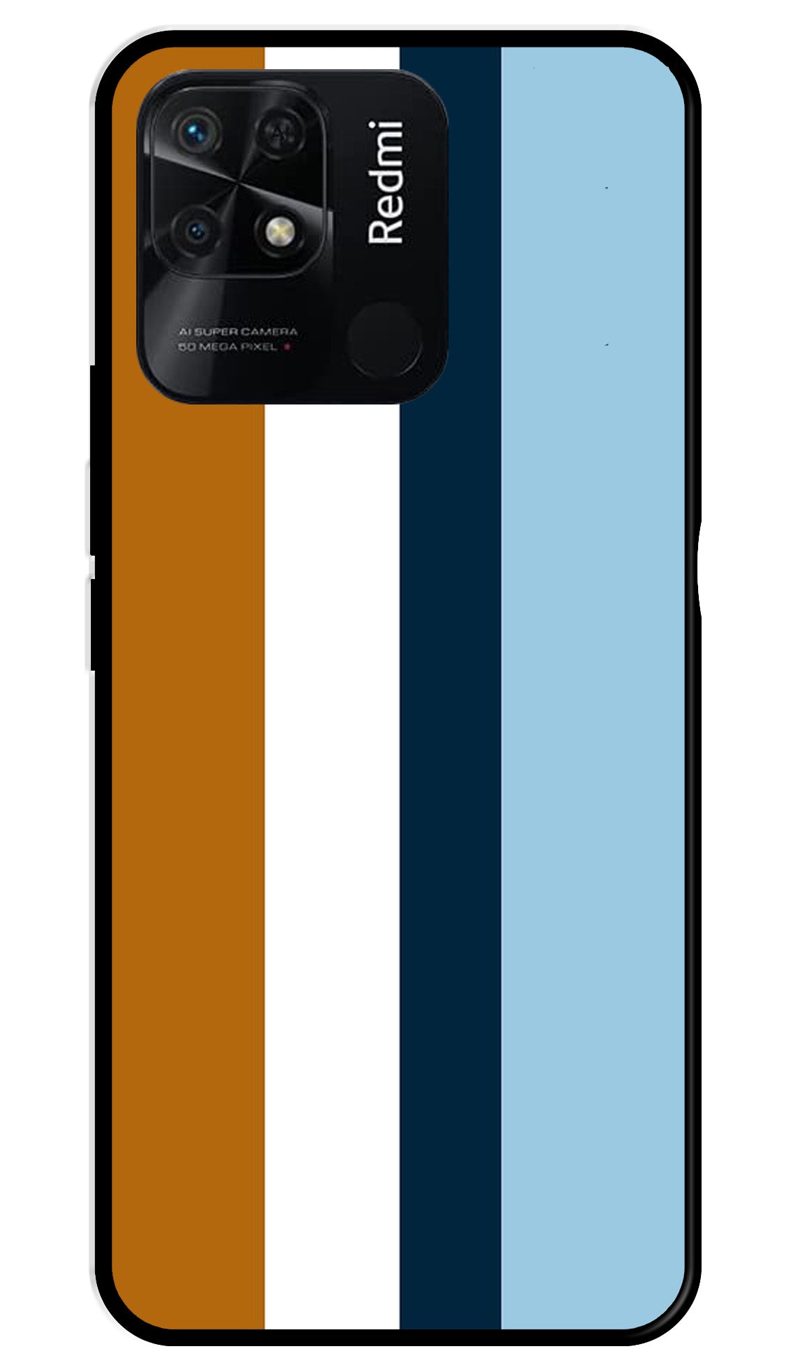 MultiColor Pattern Metal Mobile Case for Redmi 10 Power MultiColor Pattern Metal Mobile Case for Redmi 10 Power (Design No -17)