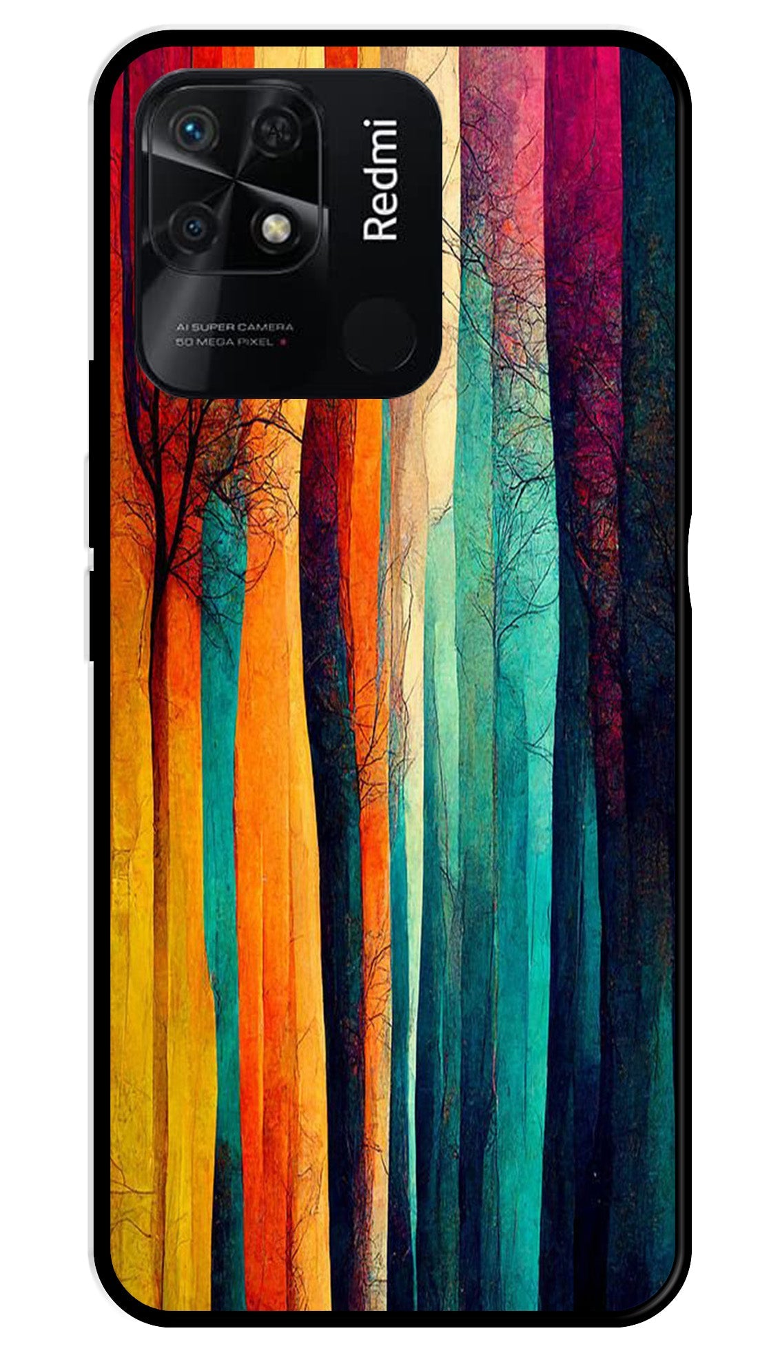 Modern Art Colorful Metal Mobile Case for Redmi 10 Power Modern Art Colorful Metal Mobile Case for Redmi 10 Power (Design No -47)