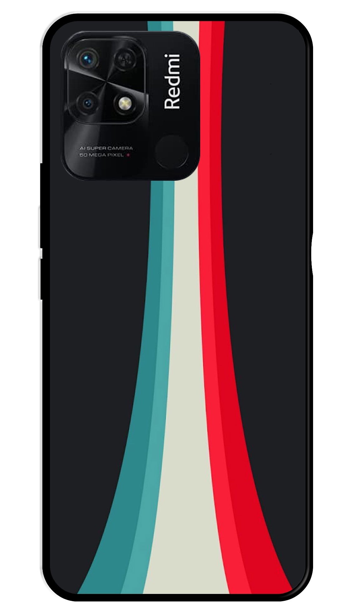 Modern Art Colorful Metal Mobile Case for Redmi 10 Power Modern Art Colorful Metal Mobile Case for Redmi 10 Power (Design No -48)